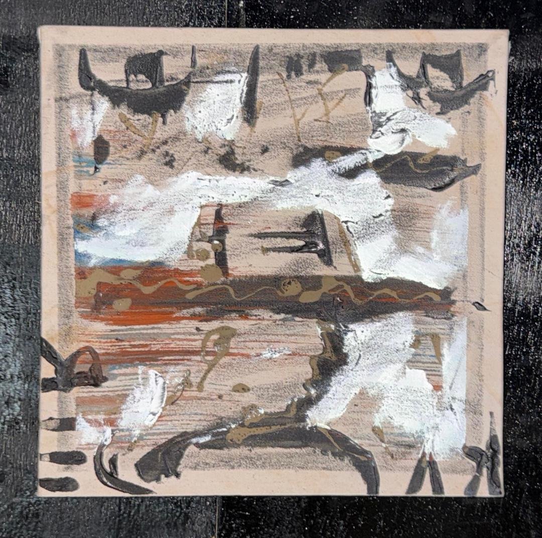 Tempête de sable  I  Original Painting | Monsoon Season Series (12'' x 12'')
