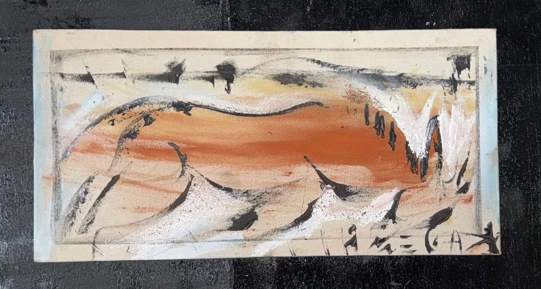 Foncer !!  I  Original Painting | Monsoon Season Series (24'' x 12'')