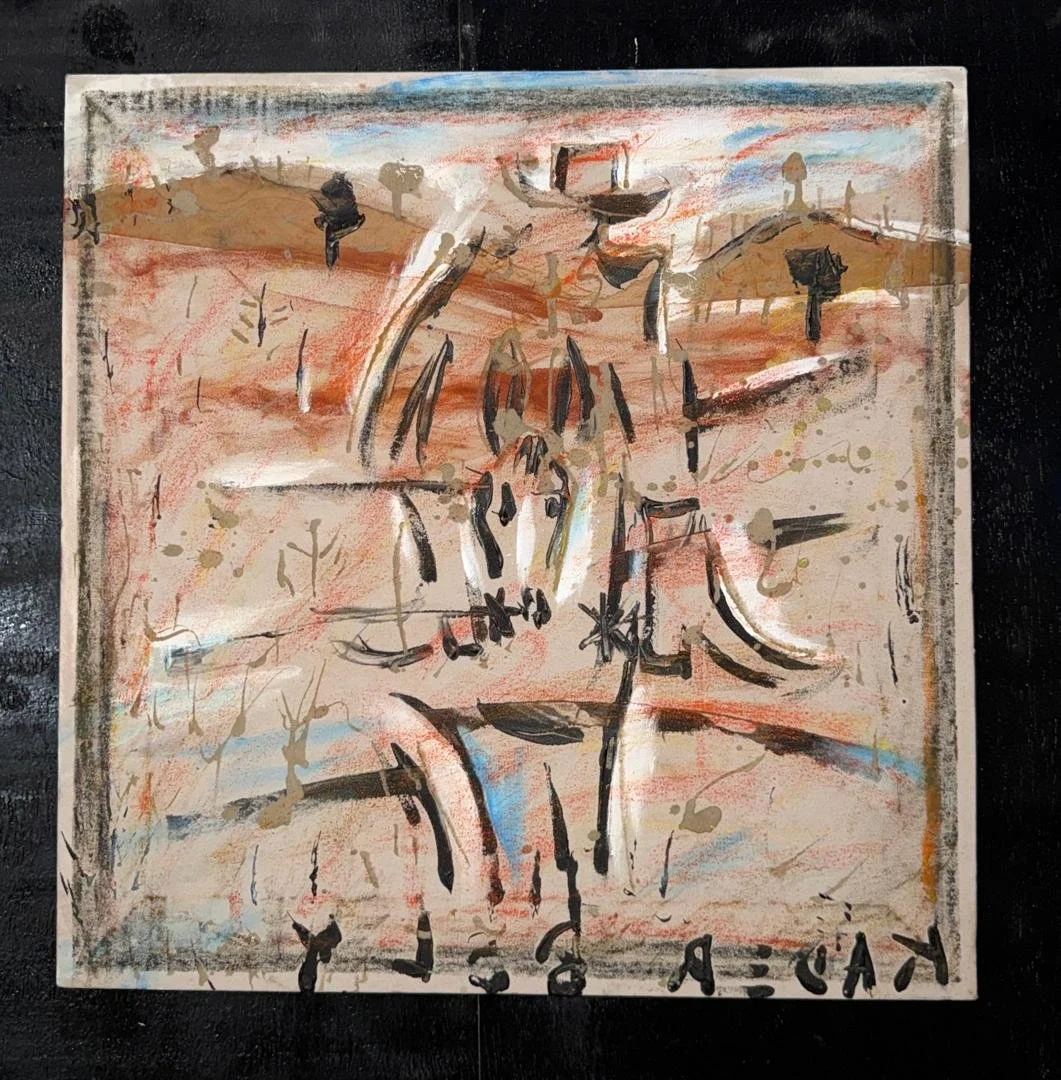 Long, hard ride  I Original Painting | Monsoon Season Series (24'' x 24'')
