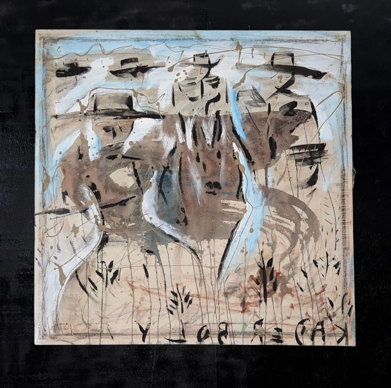 Groupe de femmes en aventure I Original Painting | Monsoon Season Series (36'' x 36'')
