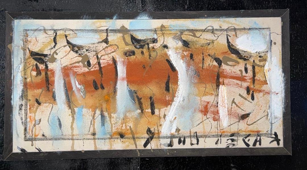 Leaving for the season  I  Original Painting | Monsoon Season Series (24'' x 12'')