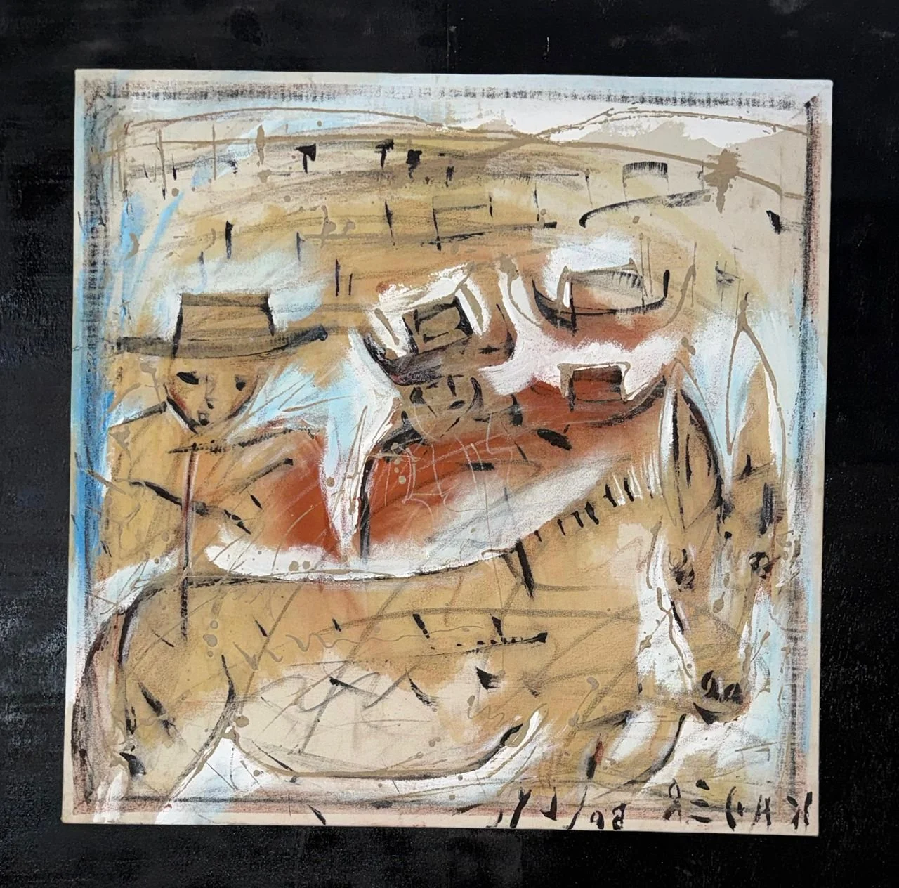 Horse Auction I Original Painting | Monsoon Season Series