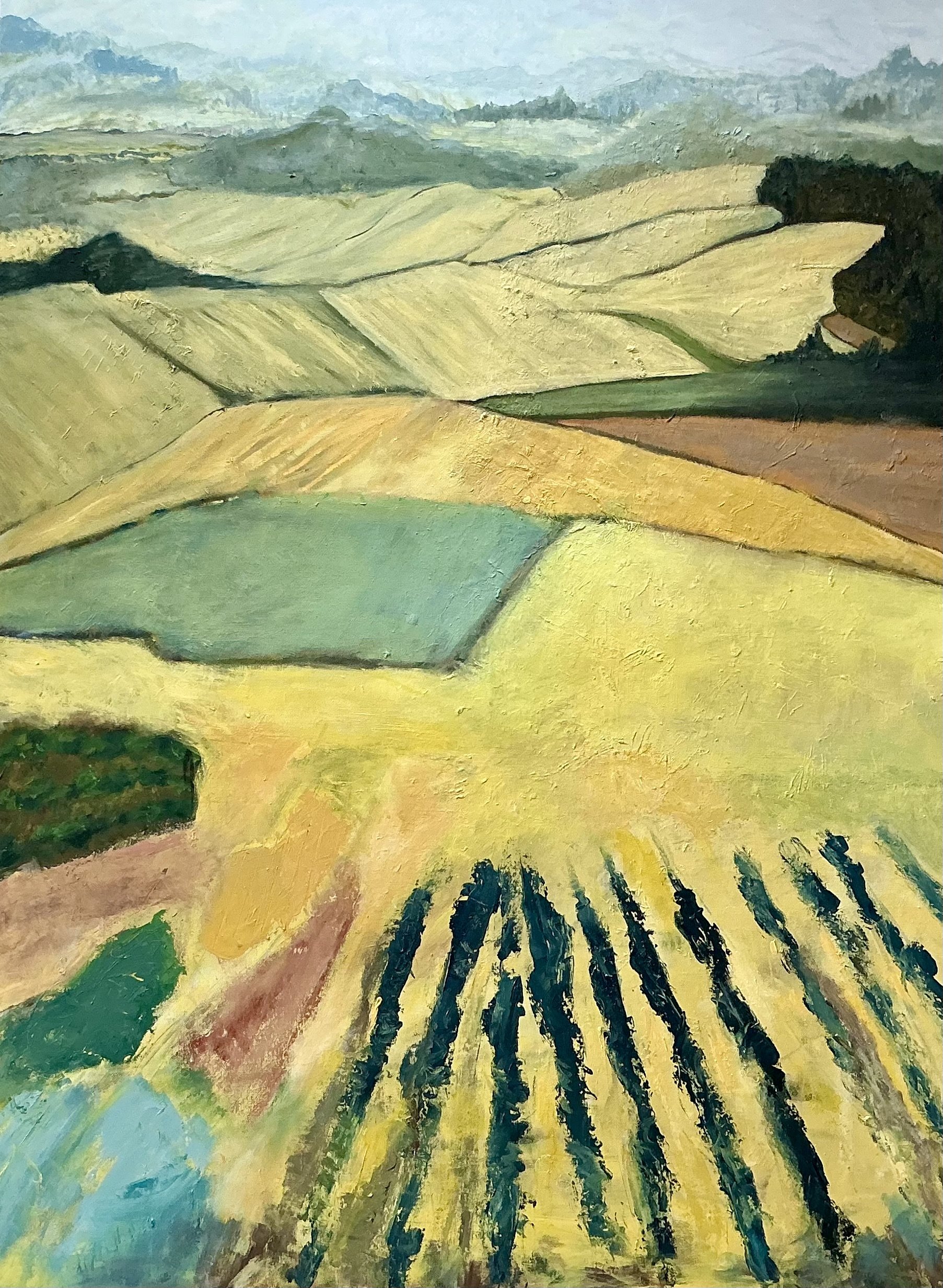 View from the Vineyard | 36" x 48" | Oil on Canvas | Available to view/purchase at River Gallery