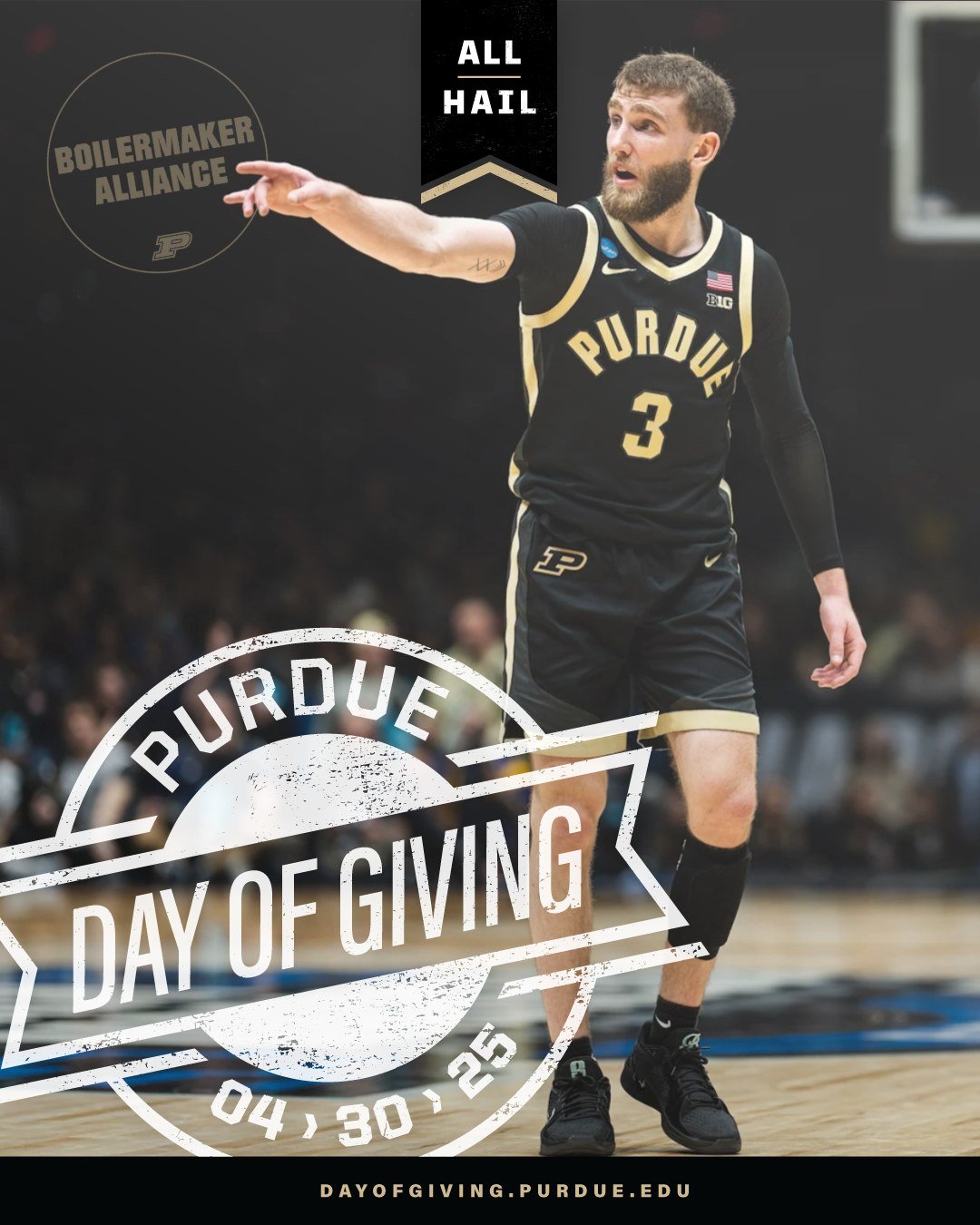 🚨 It’s here — Purdue Day of Giving is LIVE! 🚨
Let’s rally, Boilermakers. 💪🔥 Your support today powers NIL opportunities, fuels community impact, and drives the future of Purdue Athletics. 🖤💛
🎯 Every dollar makes a difference