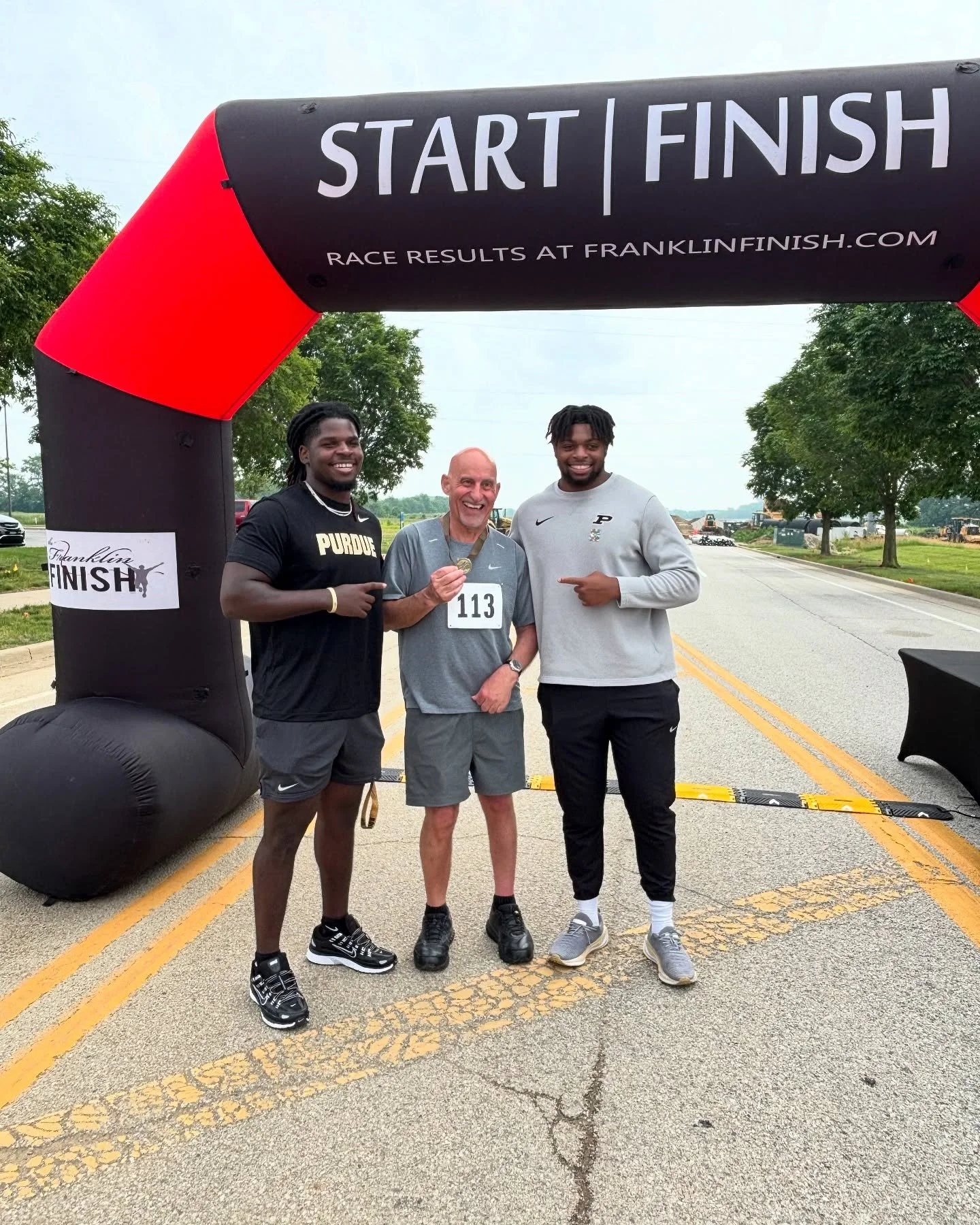 Our guys Sanders &amp; CJ had a great time on Saturday at the Franciscan Health 5k Race! Congrats to all who participated, &amp; Boiler Up!🏃&zwj;♂️ 🏈🚂 

#PurdueNIL #PurdueFootball #BoilermakerAlliance #franciscanhealth