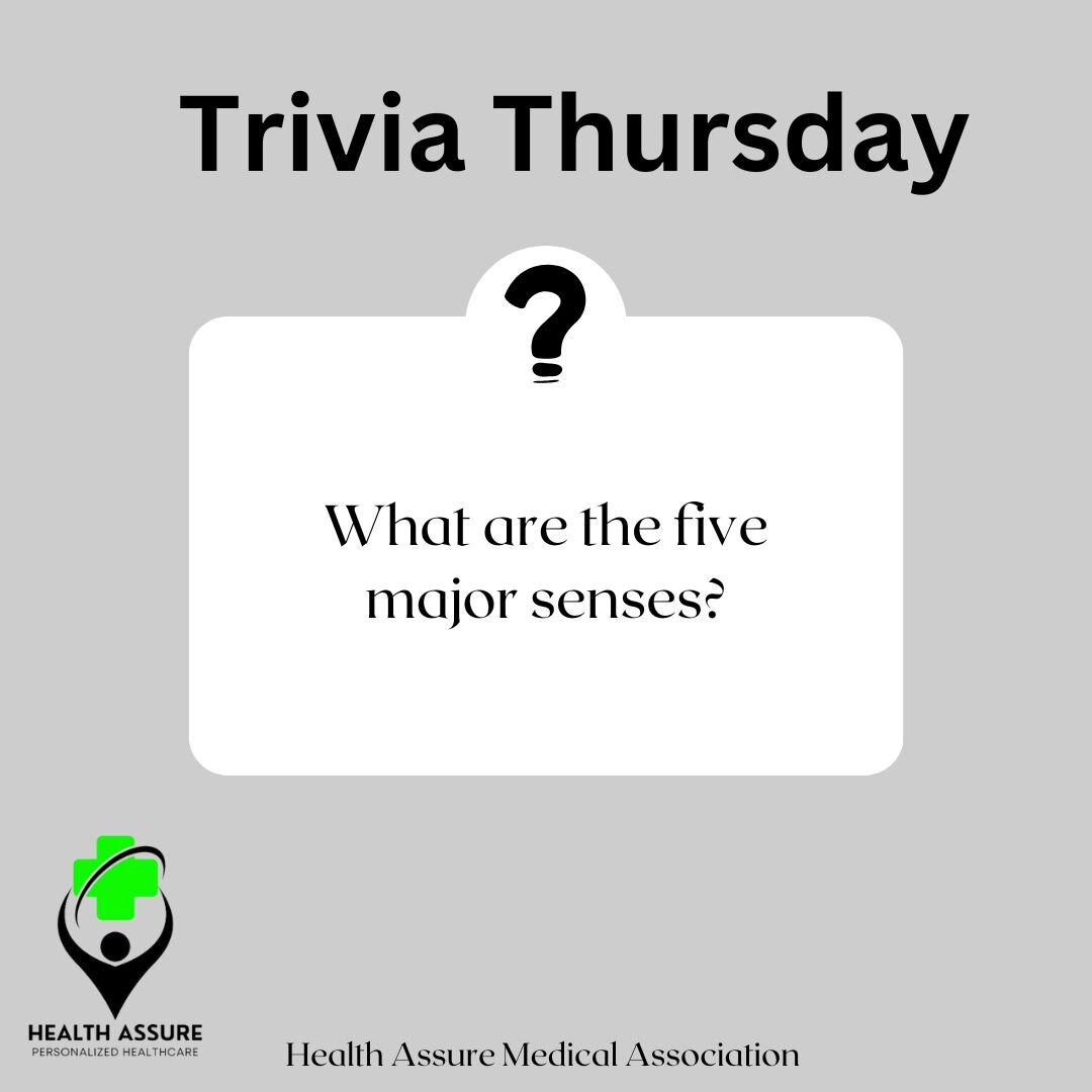 Trivia Thursday Time!

Today's question is throwing it back to elementary school when you learned this question! 

What are the five major senses?

My daughter asked me this to quiz me and I will admit it took me five extra minutes than it took her! 