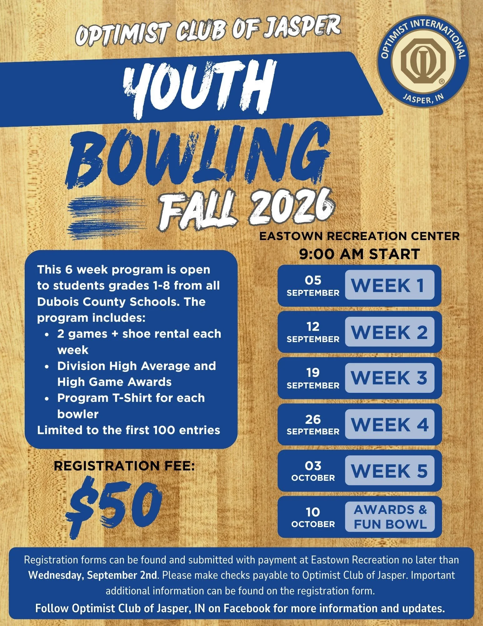 Fall 2026 Youth Bowling Sign-Ups are OPEN