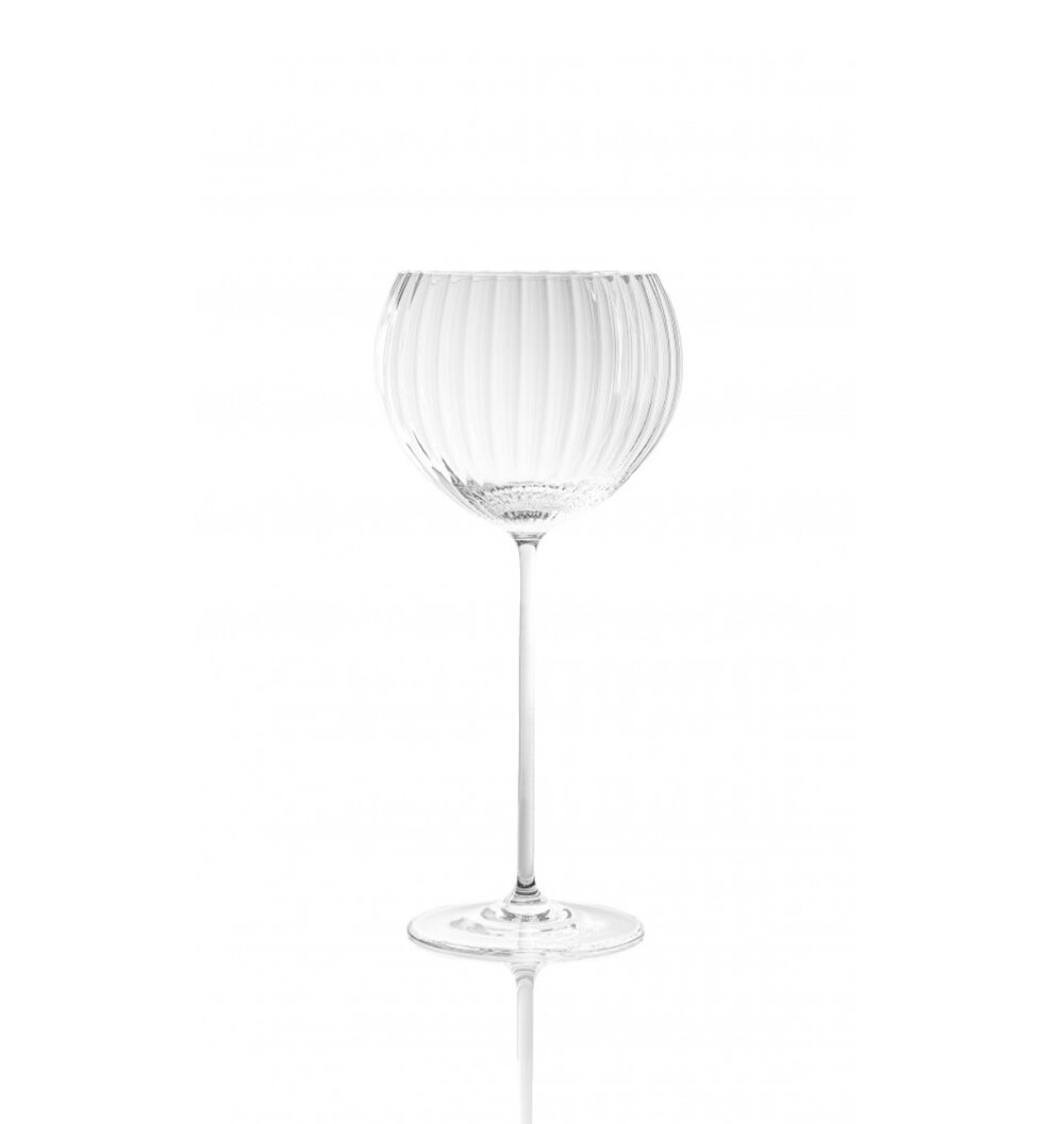 Fluted Wine Glass