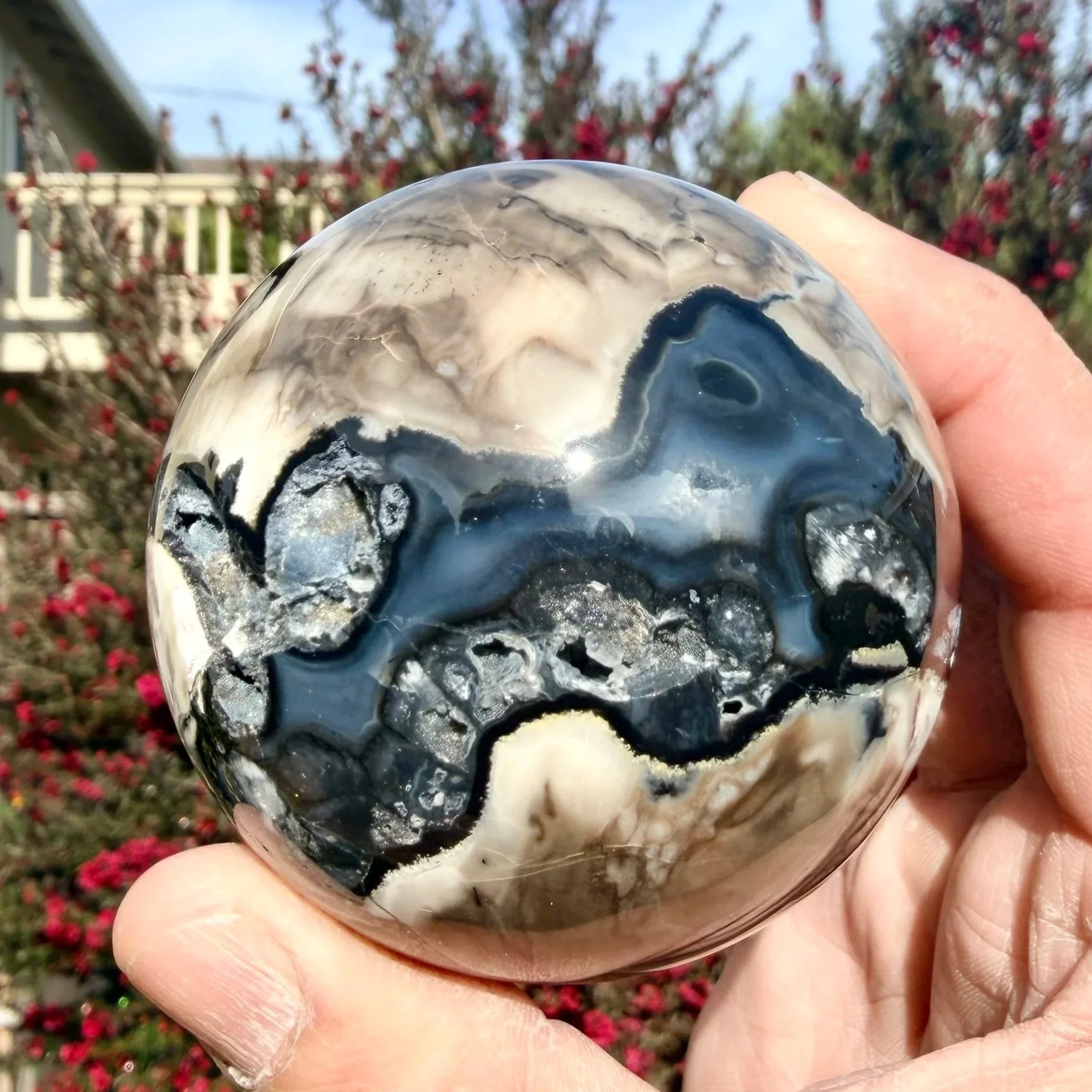 Volcano Agate Sphere