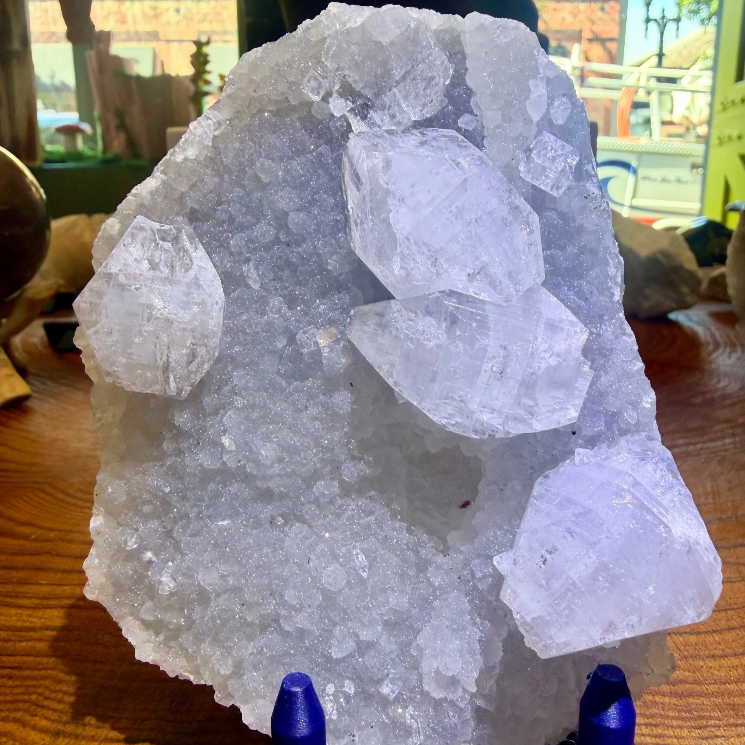 Black Chalcedony with Diamond Apophyllite