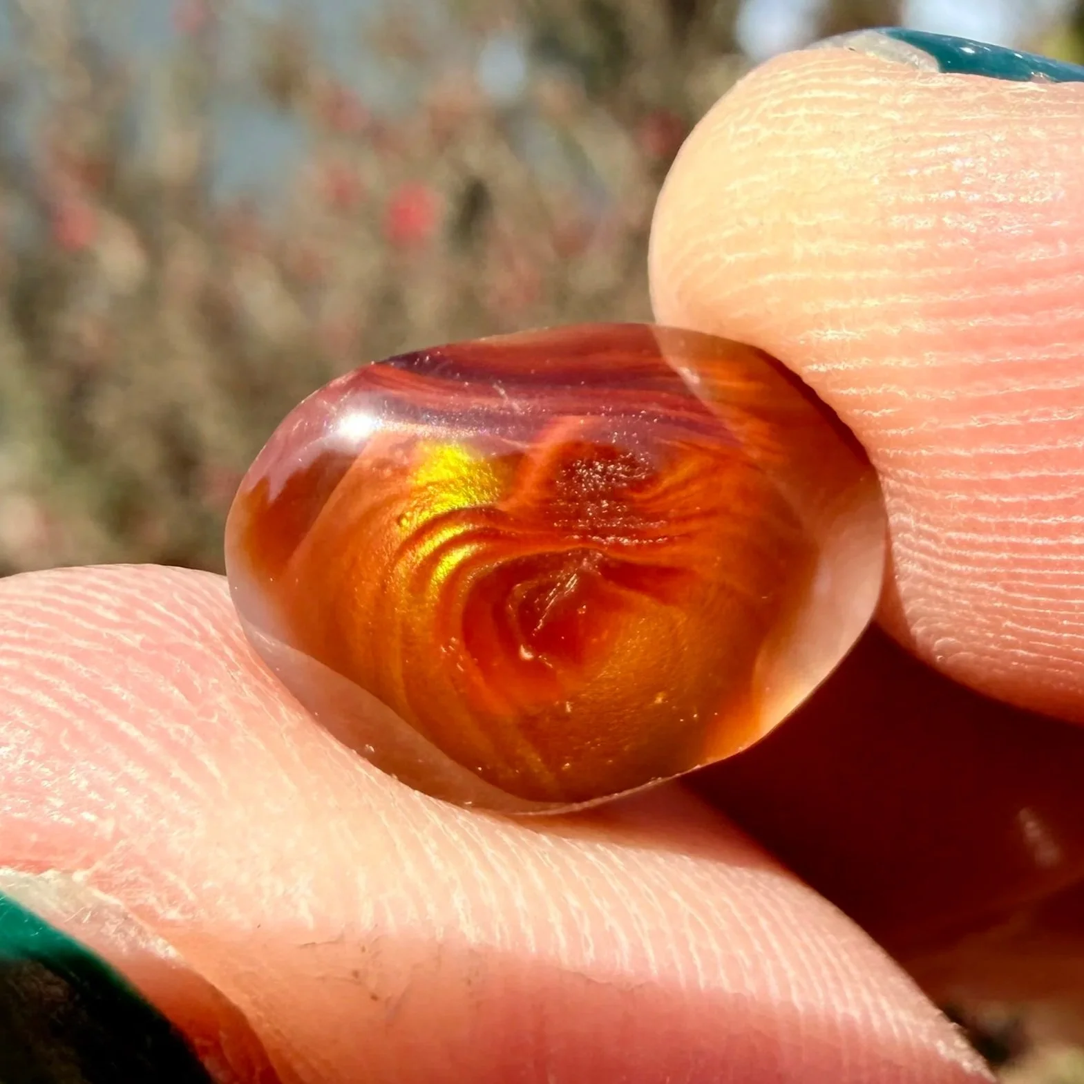 Fire Agate Cabochon