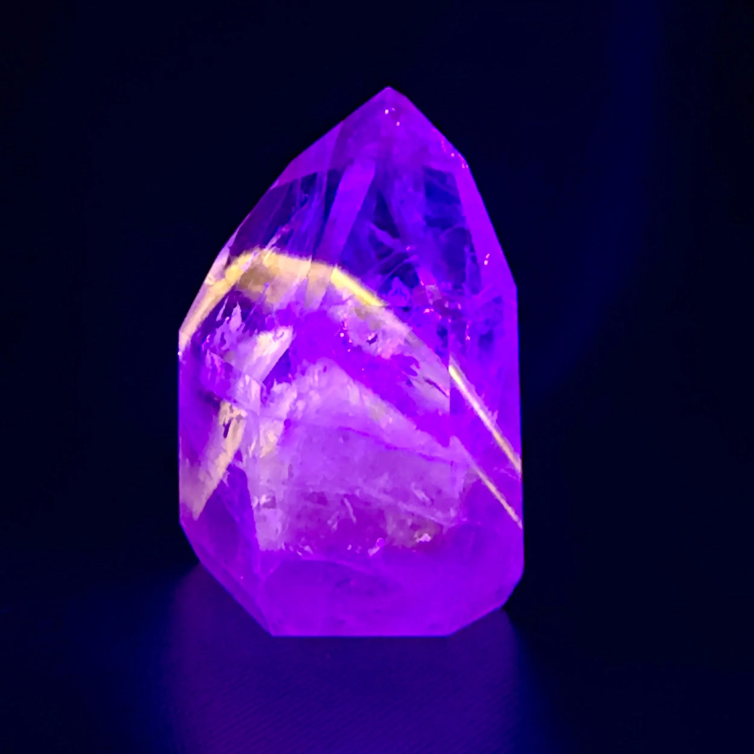 Phantom Quartz with Powellite