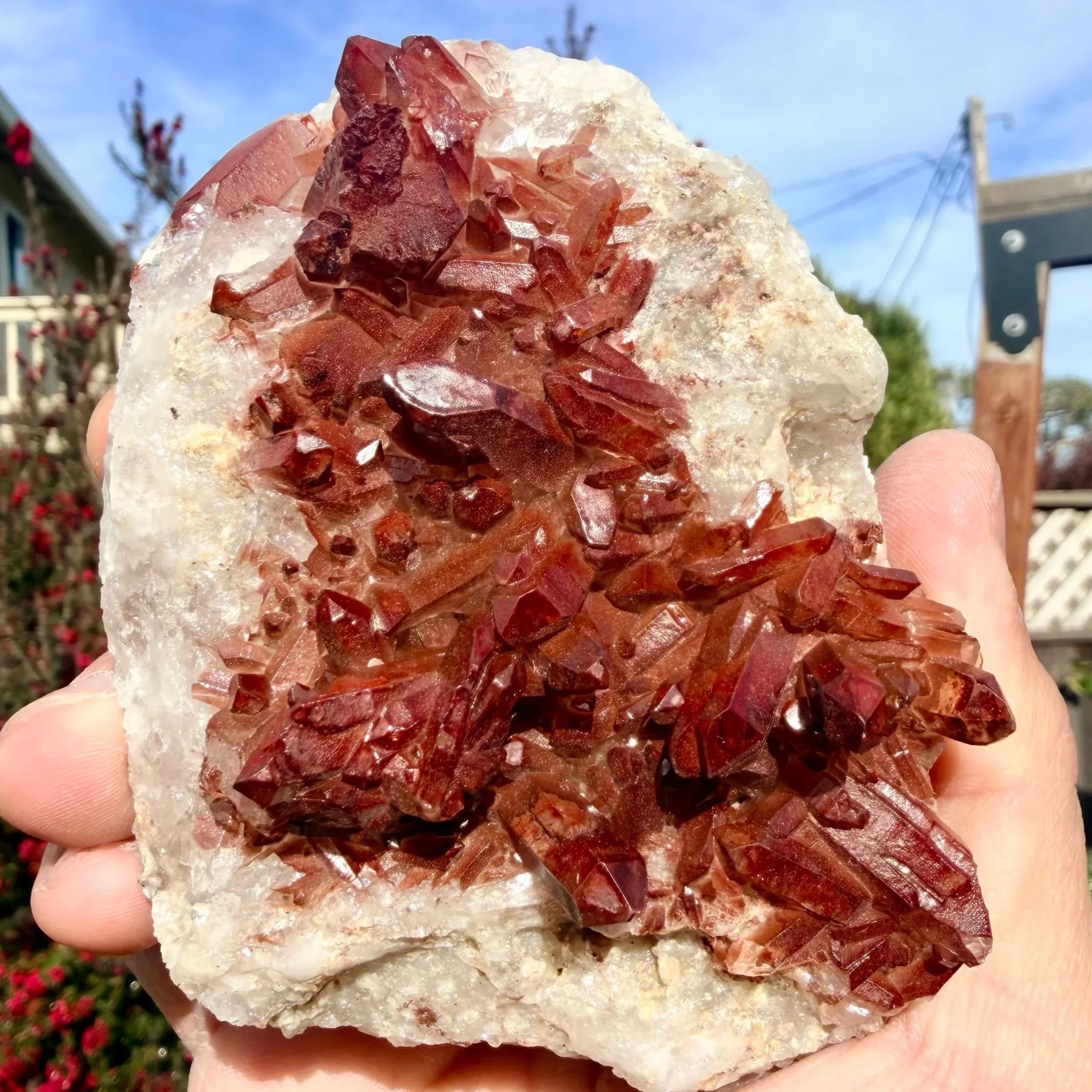 Fire Quartz Cluster