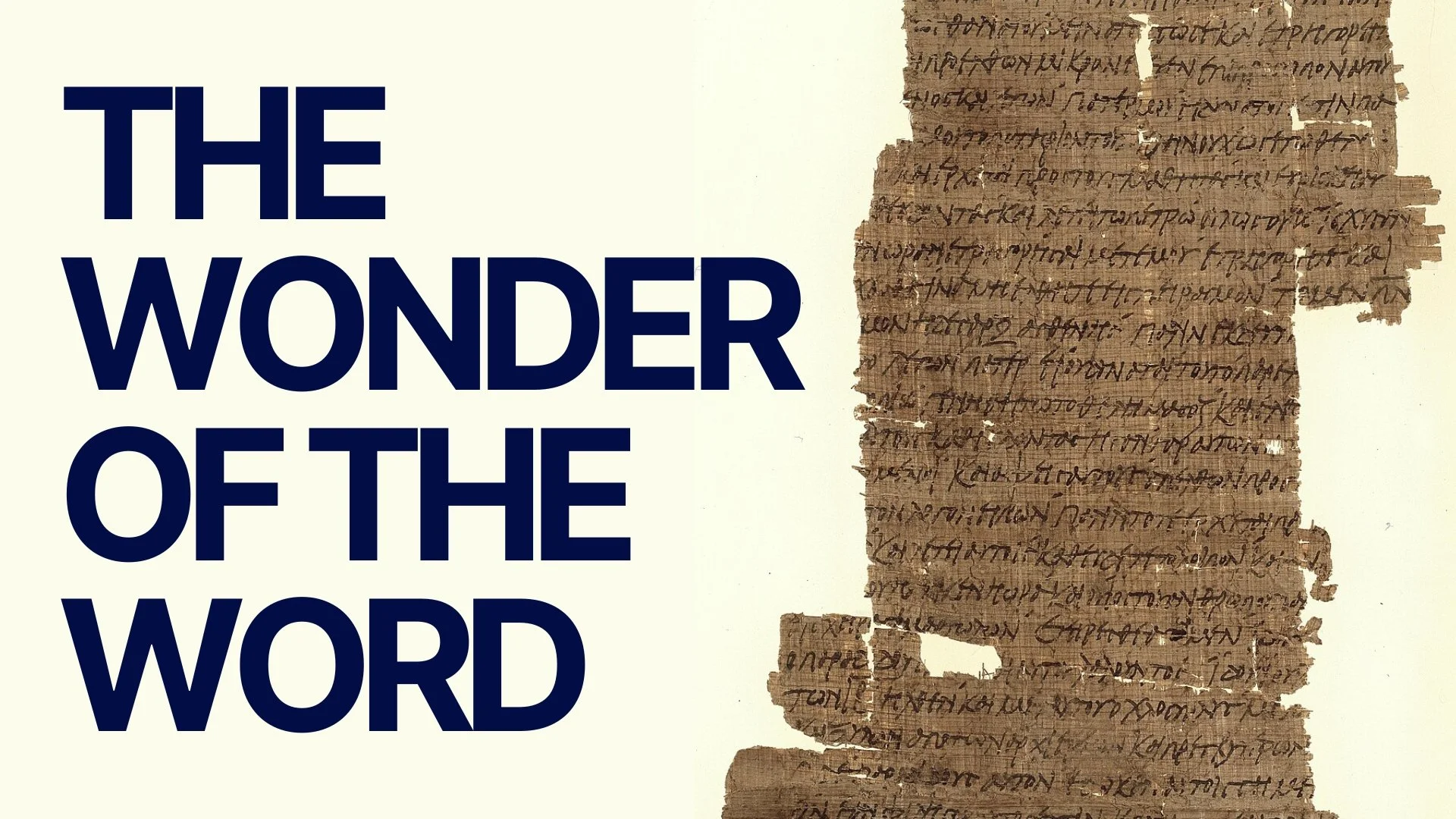 The Wonder of the Word