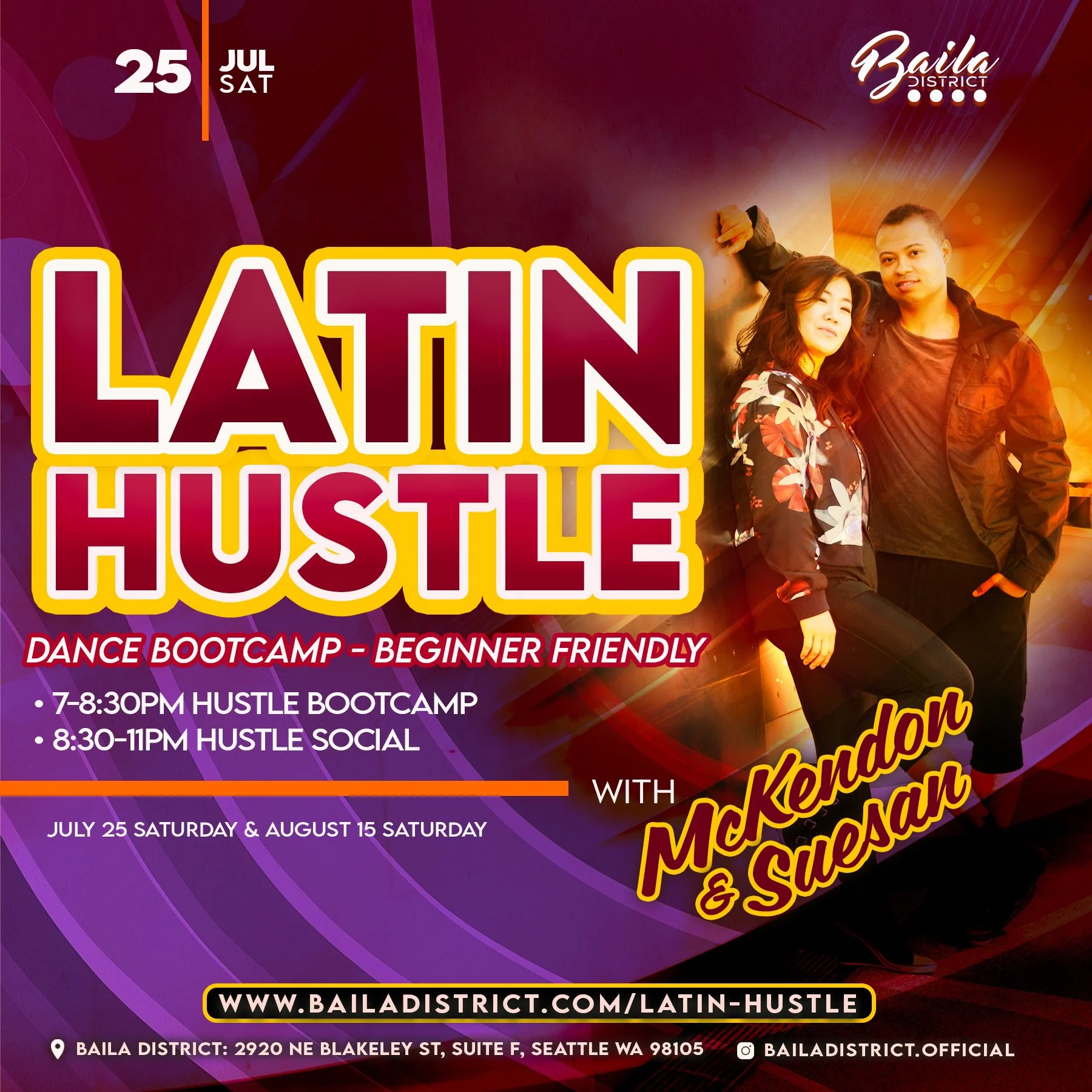 Latin Hustle Bootcamp + Social
