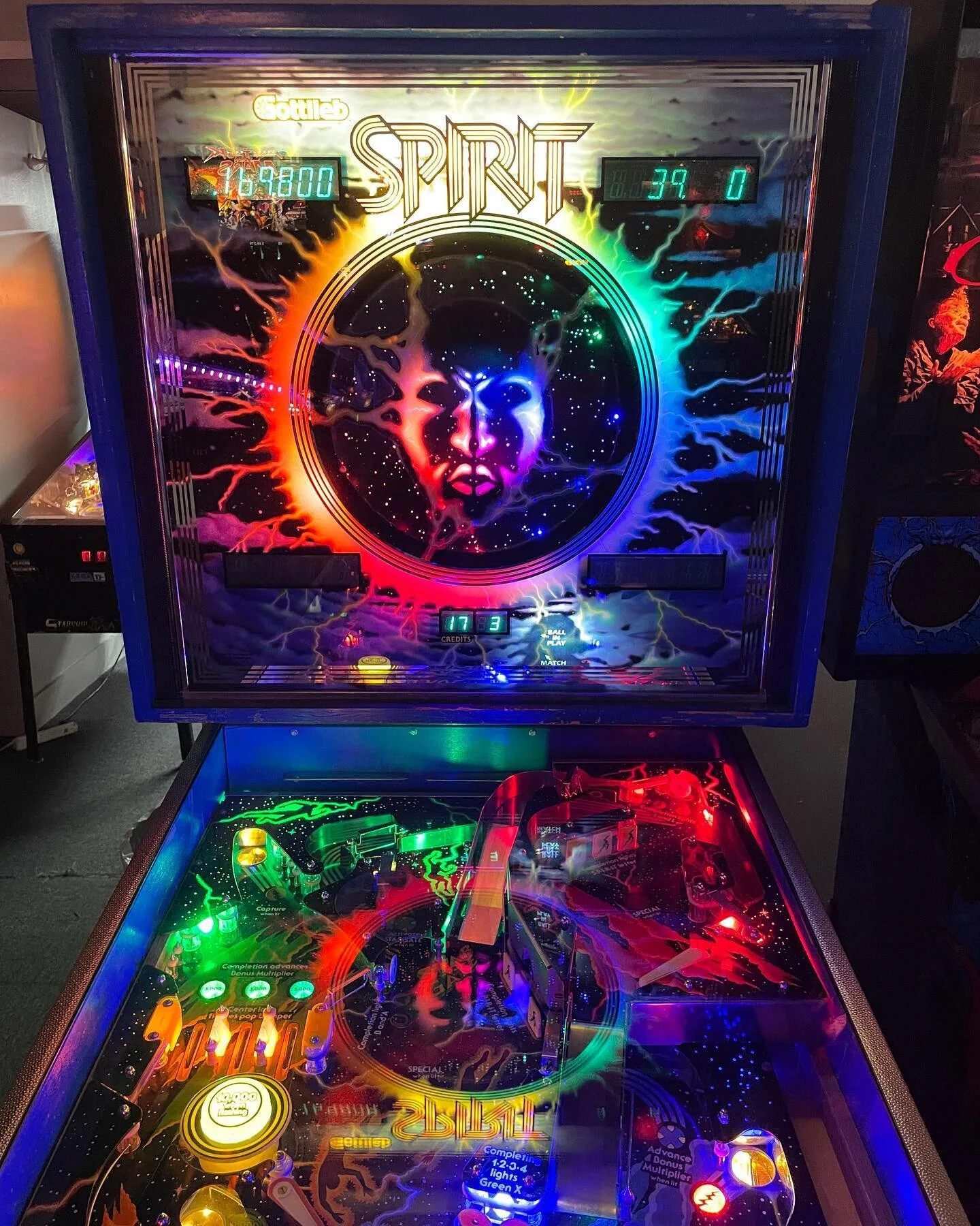 Oh my, this Spirit machine @gallopingghostarcade is amazing. We’ll done!