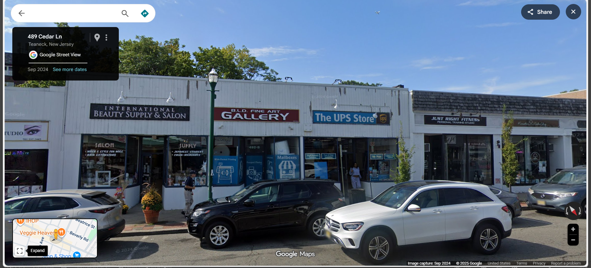 Screenshot example of a fake authentication company using a UPS Store mailbox address, a red flag for counterfeit charity auction items.