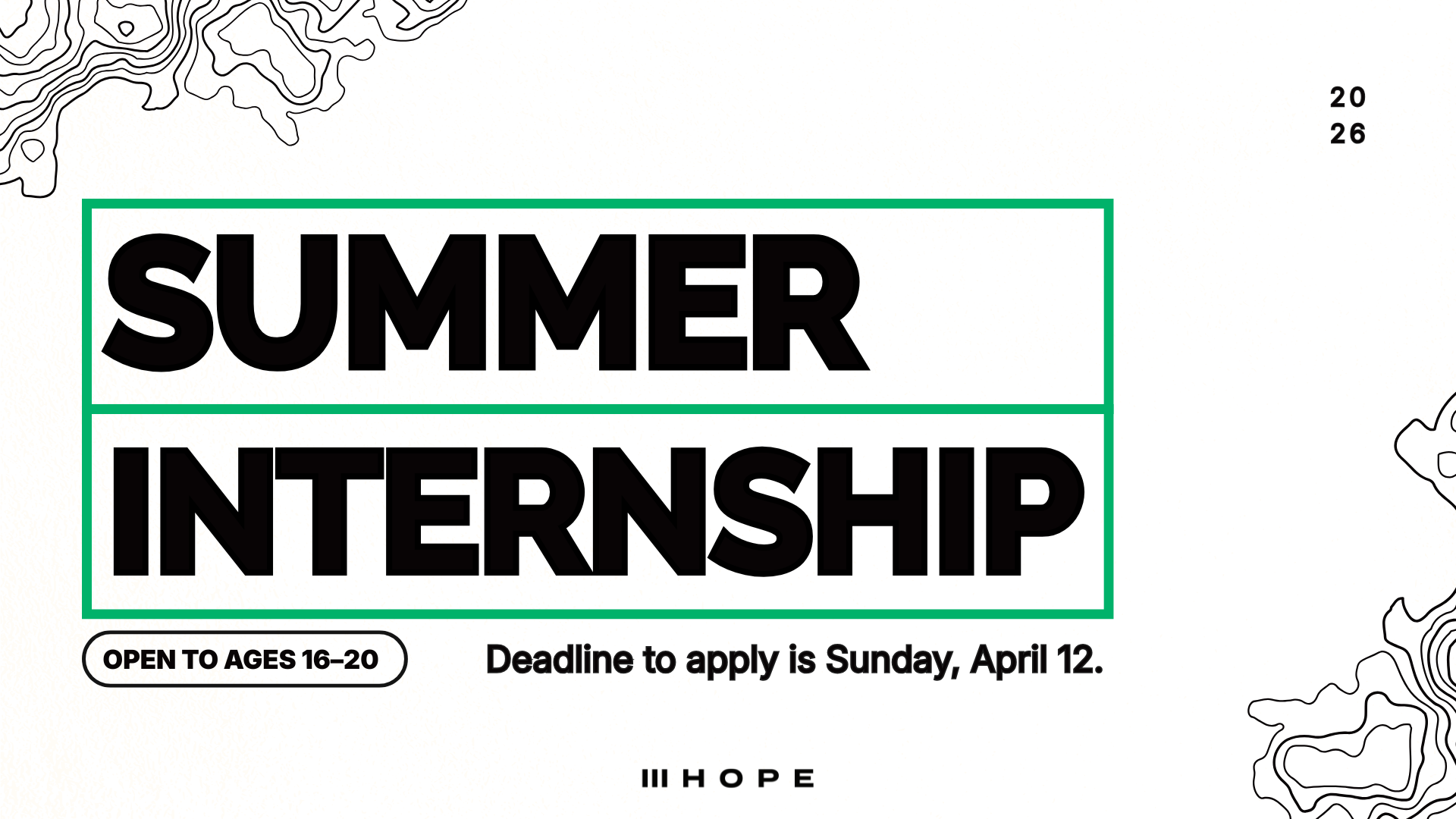 2026 Summer Internship