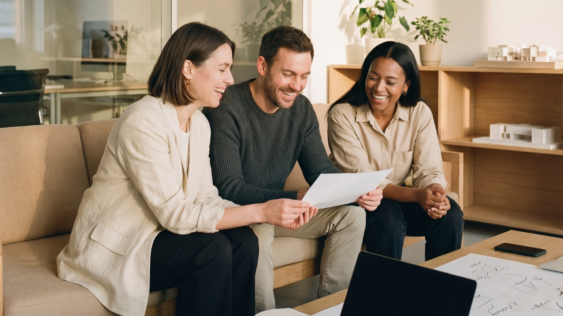 Productive and efficient collaboration happening between colleagues in a healthy organization