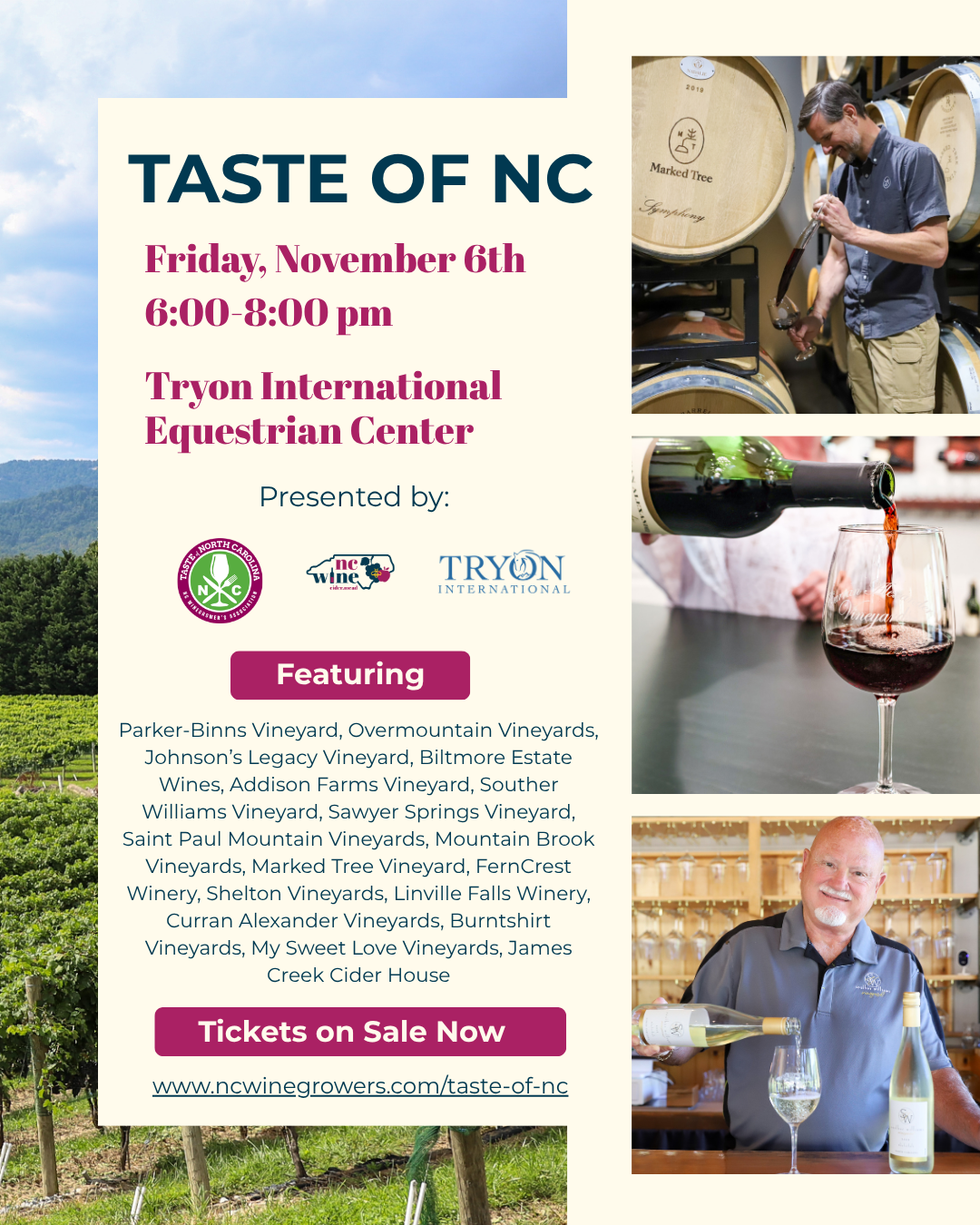 Taste of NC: Located at the Tryon International Equestrian Center