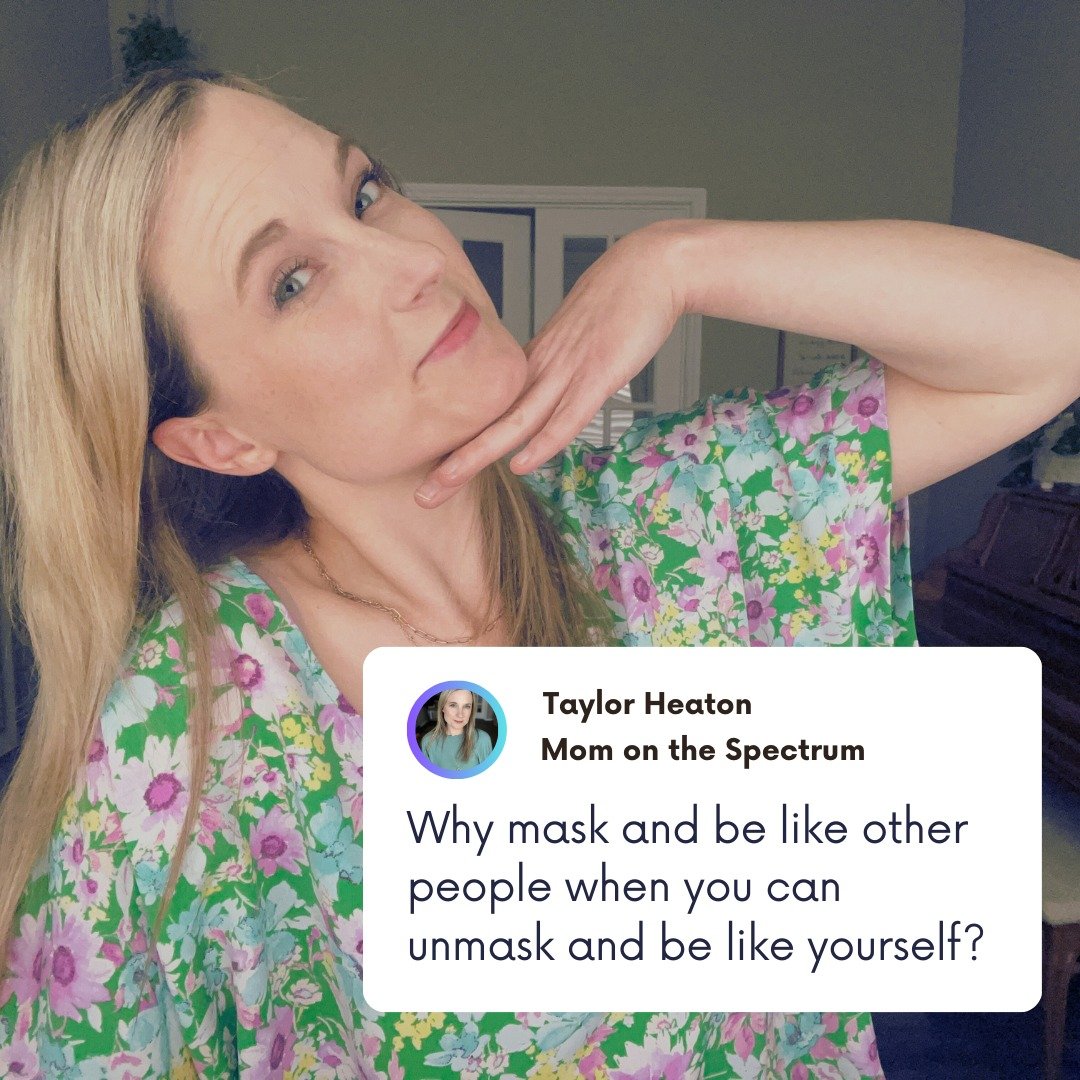 Why mask and be like other people when you can unmask and be like yourself? 🎭

Want help unmasking? Get 15% off my How to Unmask course during April for Autism Acceptance Month! Use code: FREETOBEME15

Link to my unmasking course in bio! (More resou