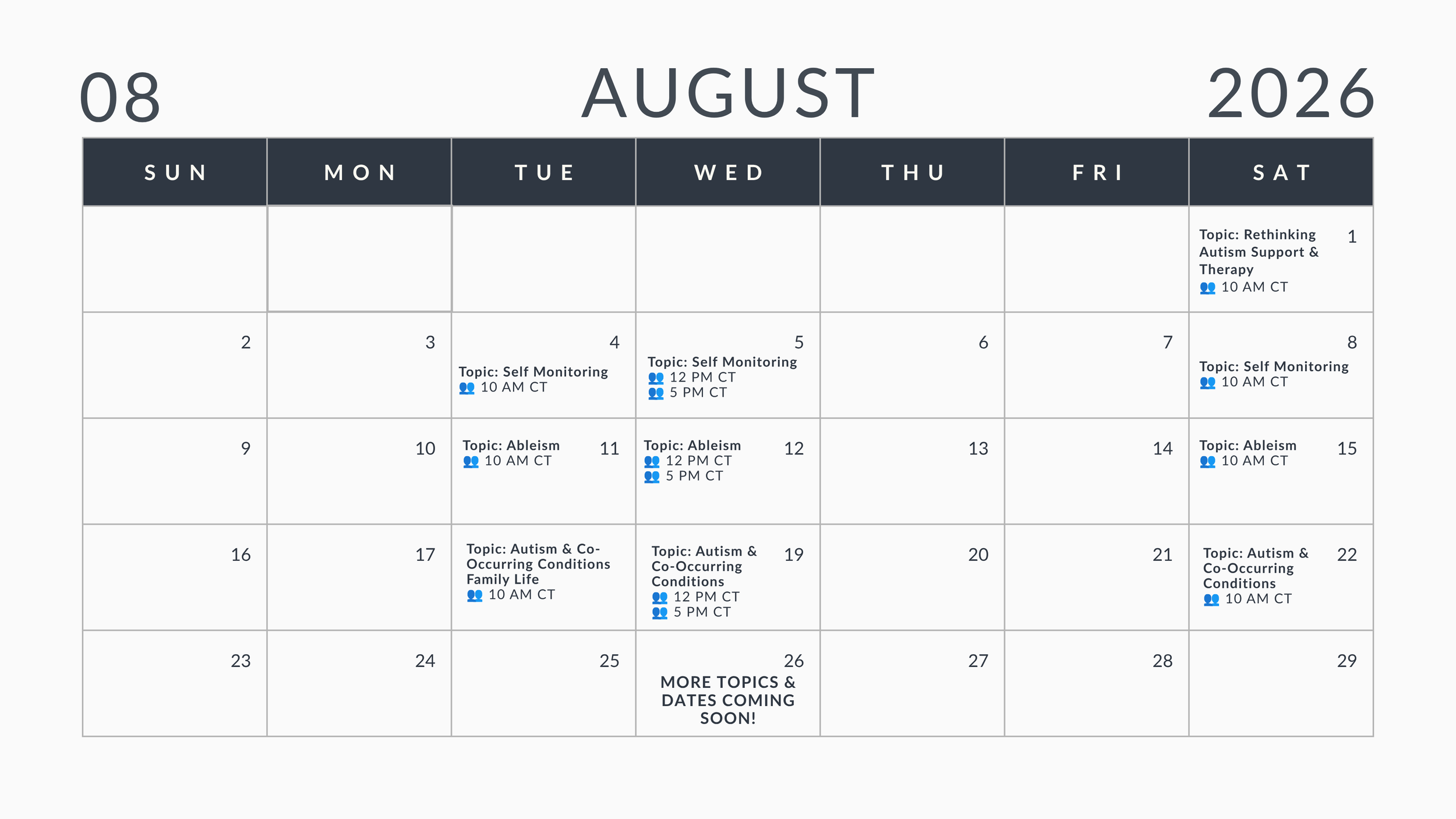 Connection Group Events in August