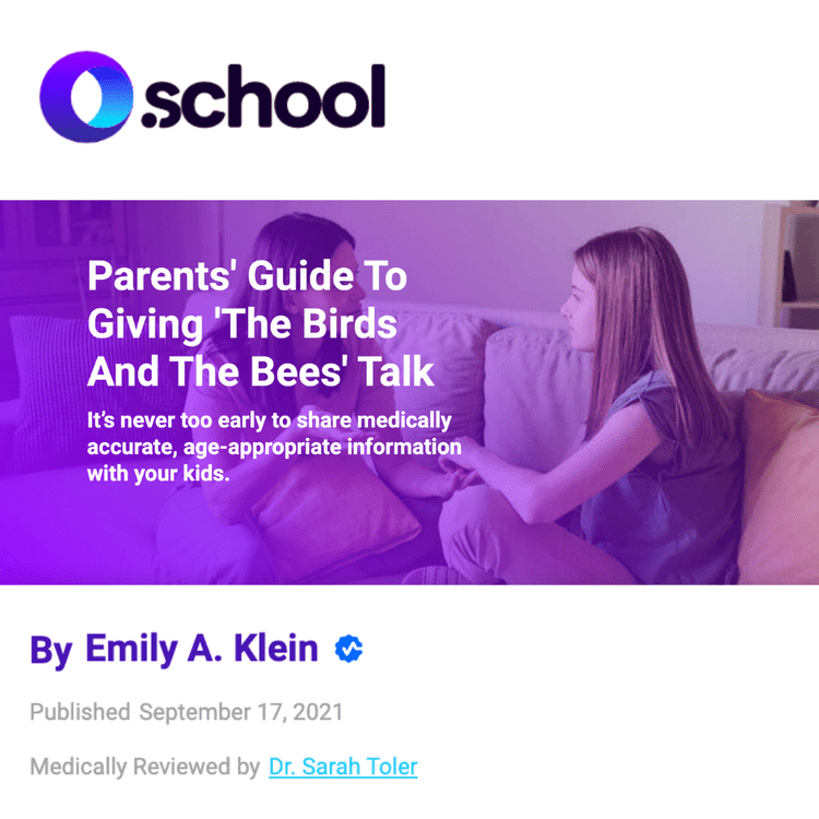 Parents' Guide To Giving 'The Birds And The Bees' Talk