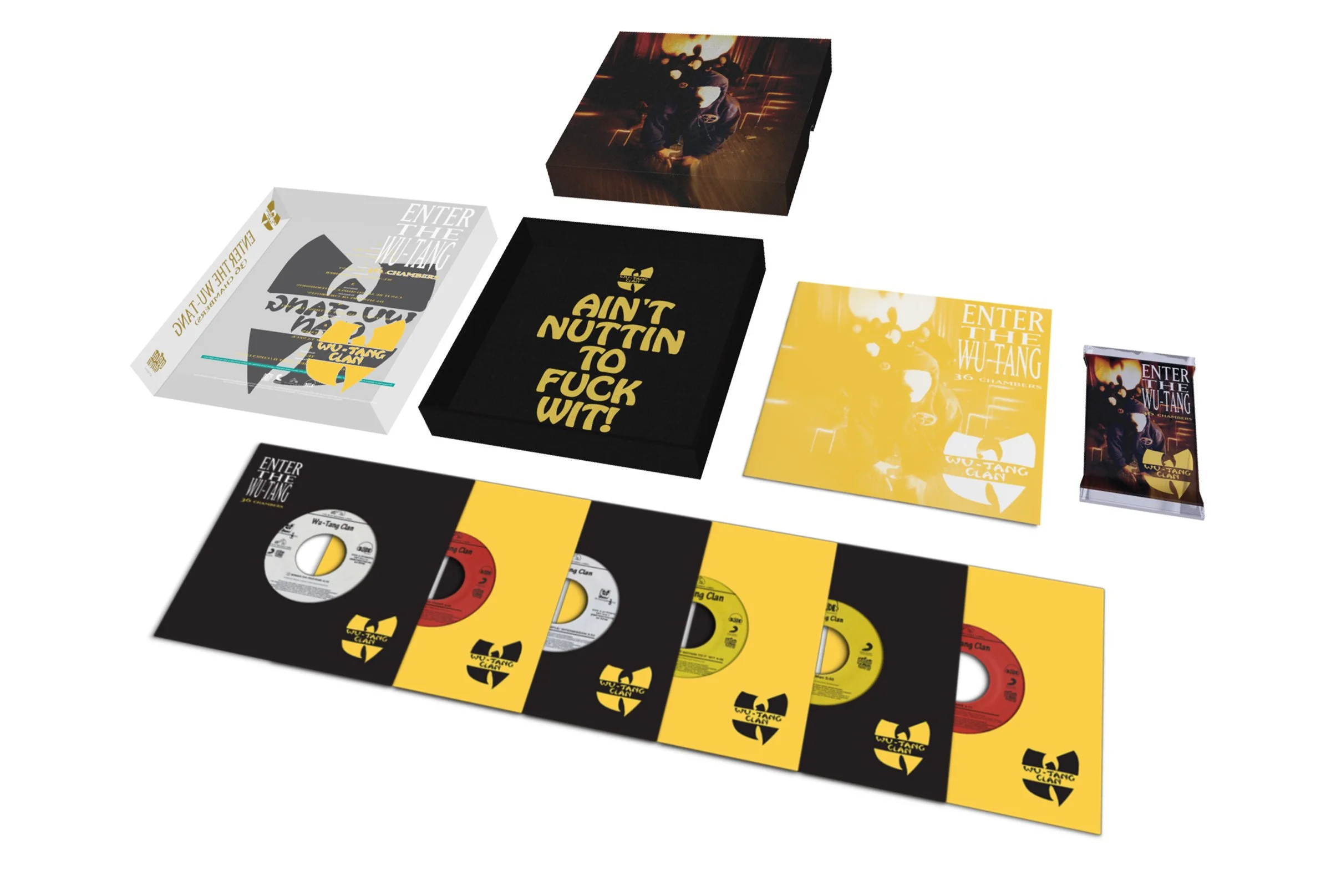 The Full Set comprised of 60-Page Booklet, 1 pack of trading cards and the Six-Vinyl Set