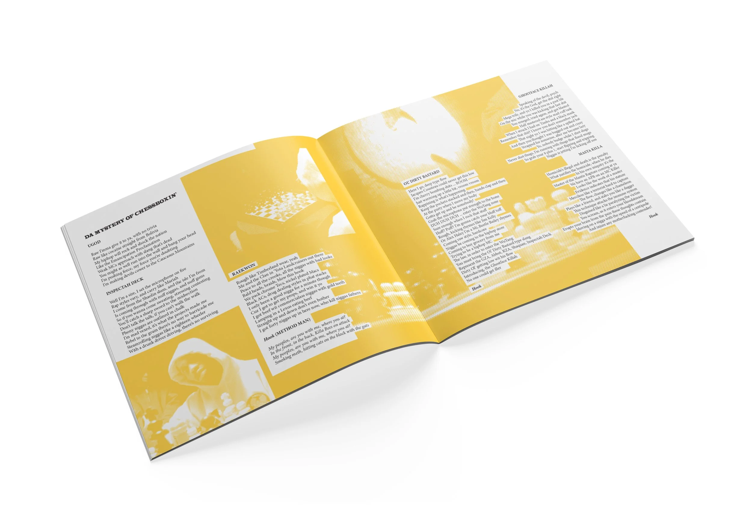 ...as well as lyrics for the full album.