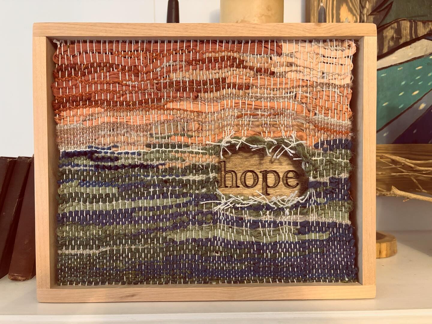 hope is the only thing stronger than fear. 

#3pinesmercantile #hope #wovenart #weaving
