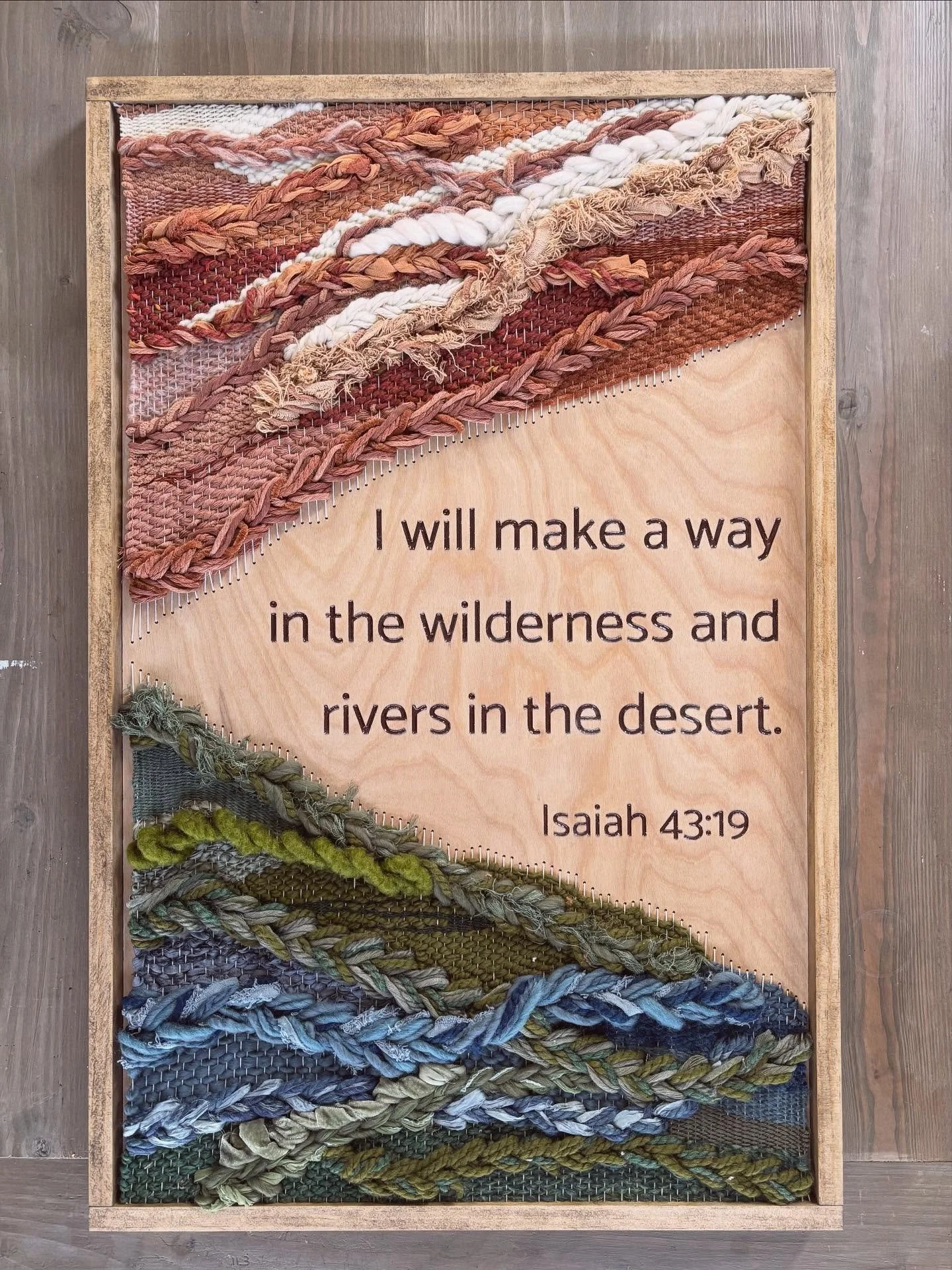 a word of encouragement for today. 

#3pinesmercantile #isaiah43 #wovenwallhanging #wallart #weaving