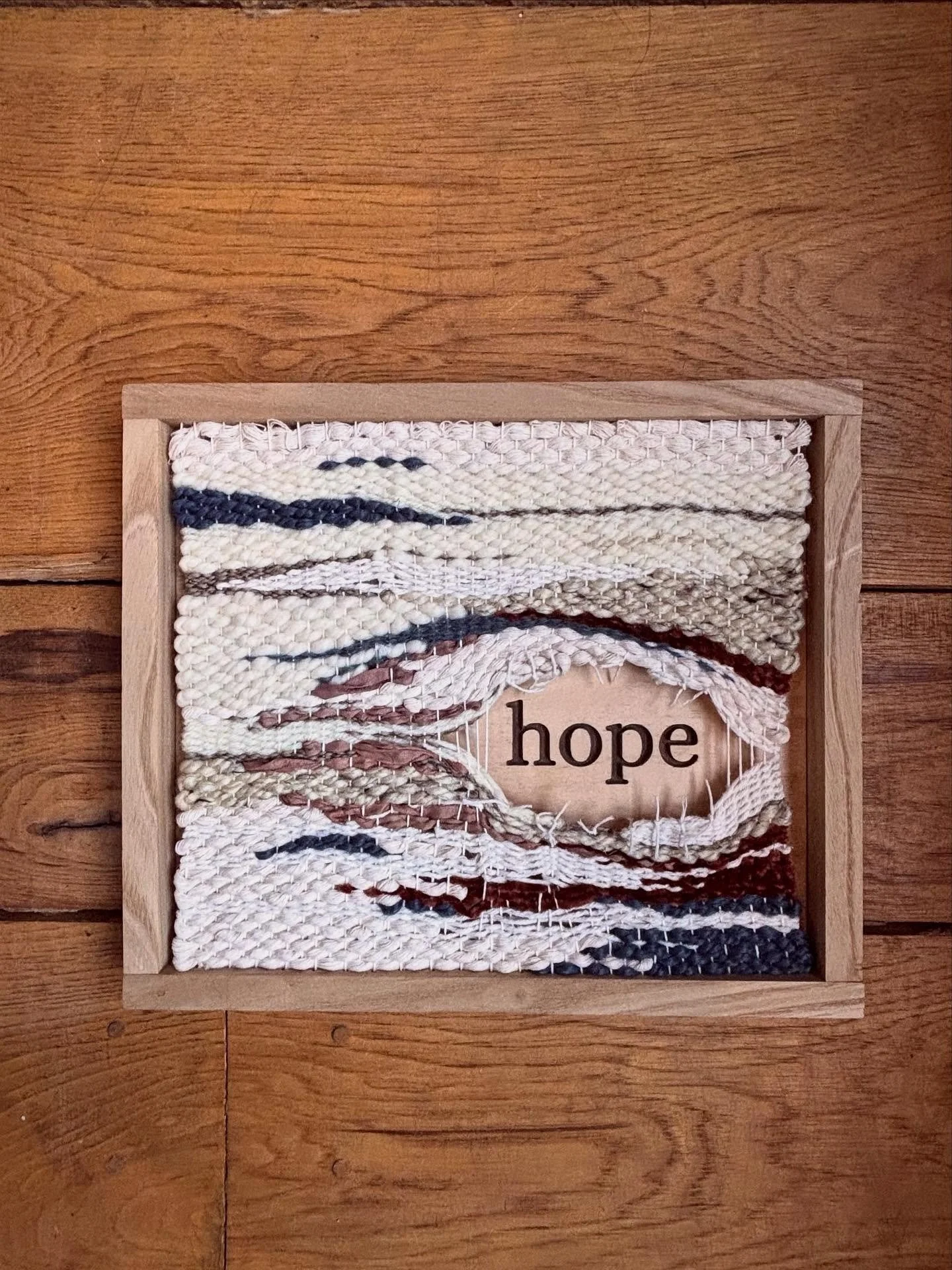 one of our favorite words &amp; one of our biggest wishes for all. 

#3pinesmercantile #hope #wovenart #weaving
