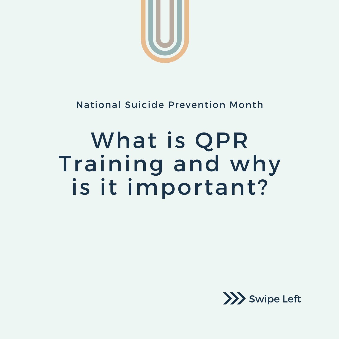 At least 6 Americans lose a loved one to suicide every 13 minutes. We want to change that. 

In recognition of National Suicide Prevention Month, we want to reintroduce the QPR Suicide Prevention Training that we offer. QPR Suicide Prevention is an e