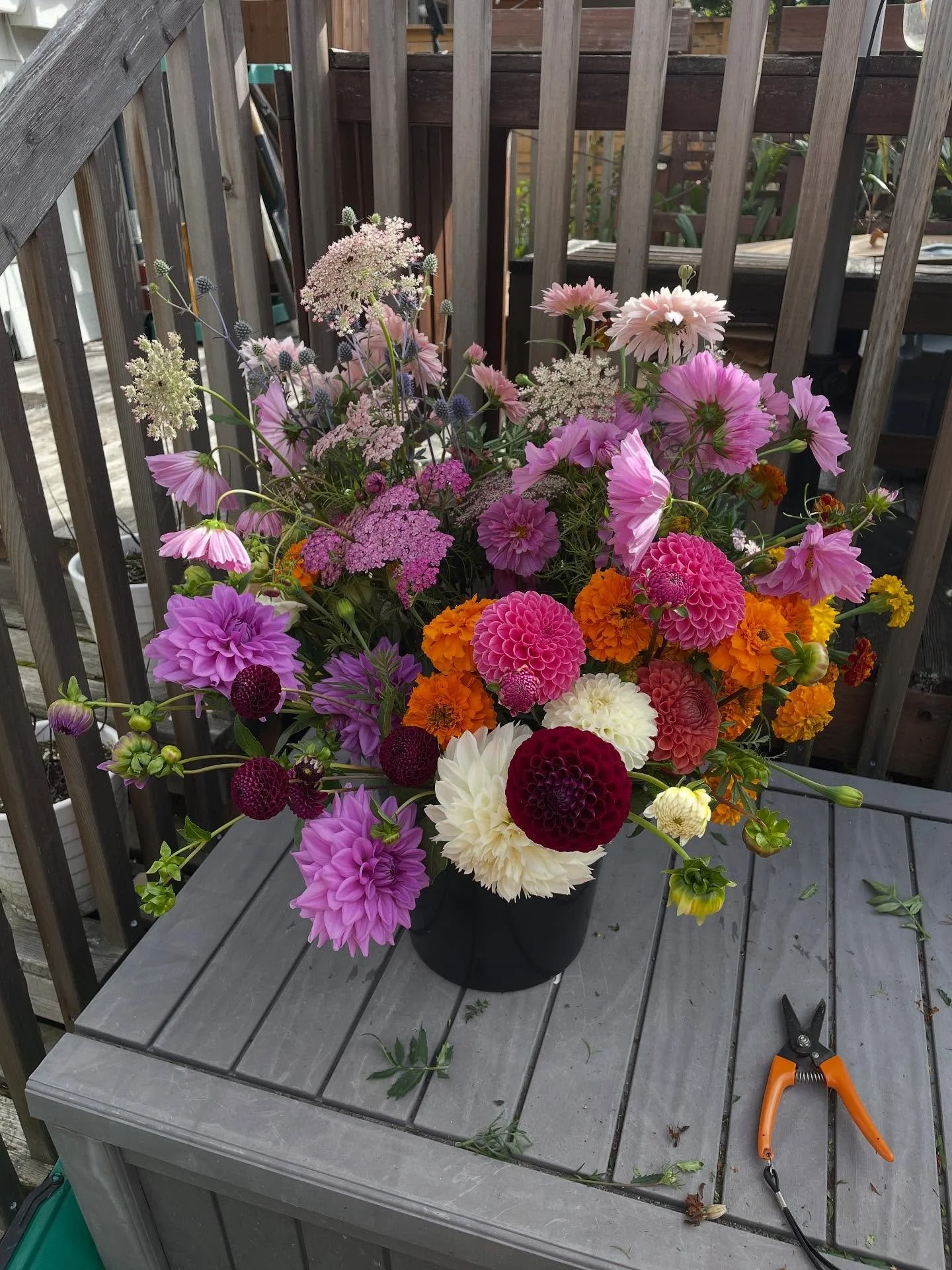 Just enjoying what I can, when I can. Burnout is real. But the flowers keep coming.