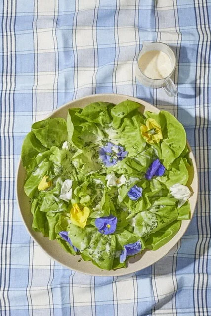 BUTTER LETTUCE & HERBS WITH LEMON CREAM DRESSING