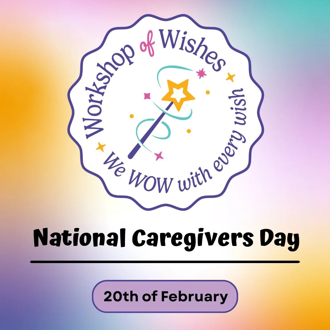Today is National Caregivers Day 💜

Caregivers play an essential role in the lives of our wish children. From hospital stays to daily routines, their strength, dedication, and resilience make a meaningful difference every day. 

At Workshop of Wishe
