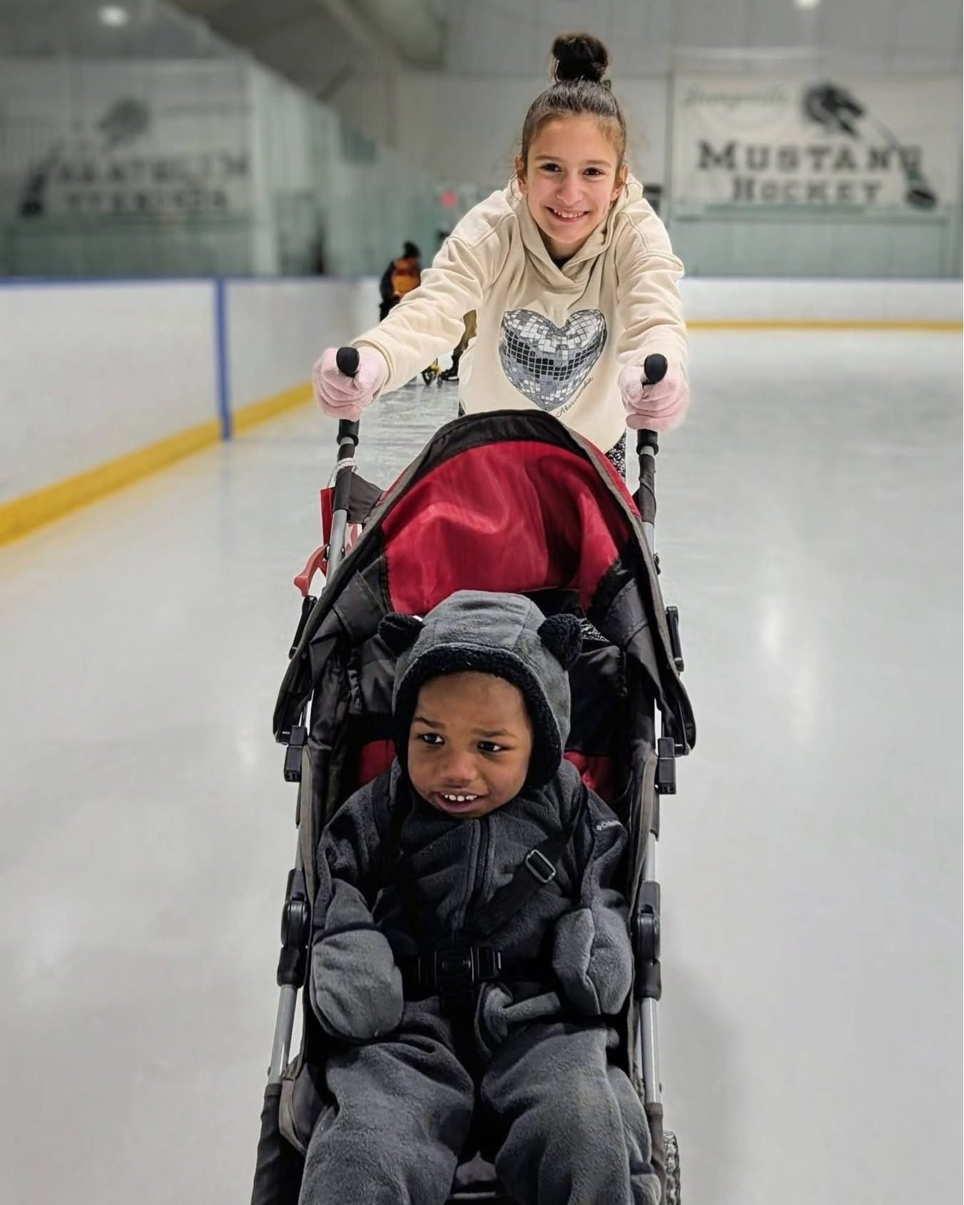 We had an amazing time at our Ice Skating All Family Event! ⛸️ 
Our WOW families got to skate on a private ice rink just for them to enjoy! 💜
⭐ A BIG thank you to Brunswick Auto Mart Arena and Lauren for this amazing experience!