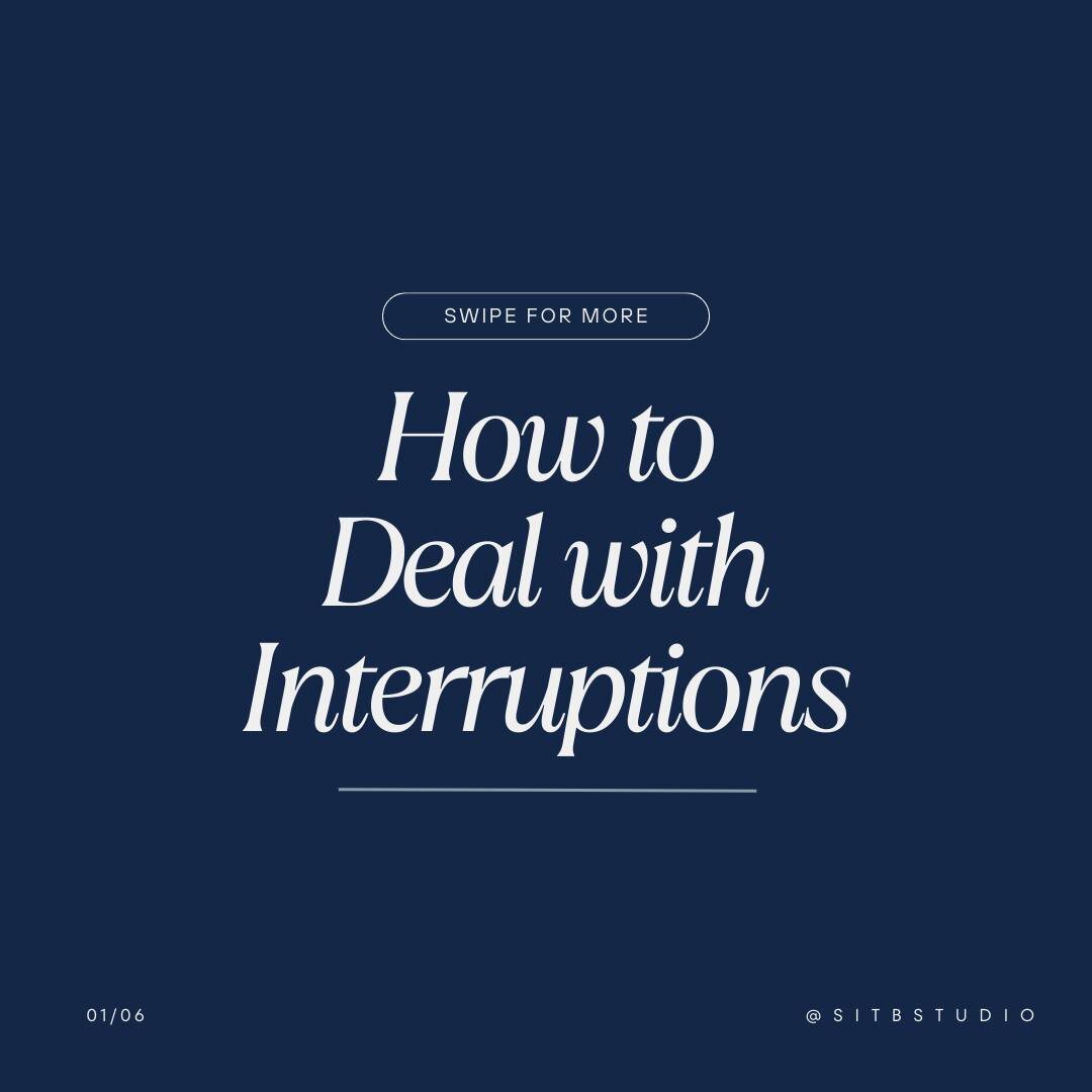 Dealing with interruptions is challenging, but your humor and composure shine through. When disruptions occur, remain calm and assume unintentionality.
ㅤ
For persistent interrupters, consider setting communication norms to foster a respectful environ