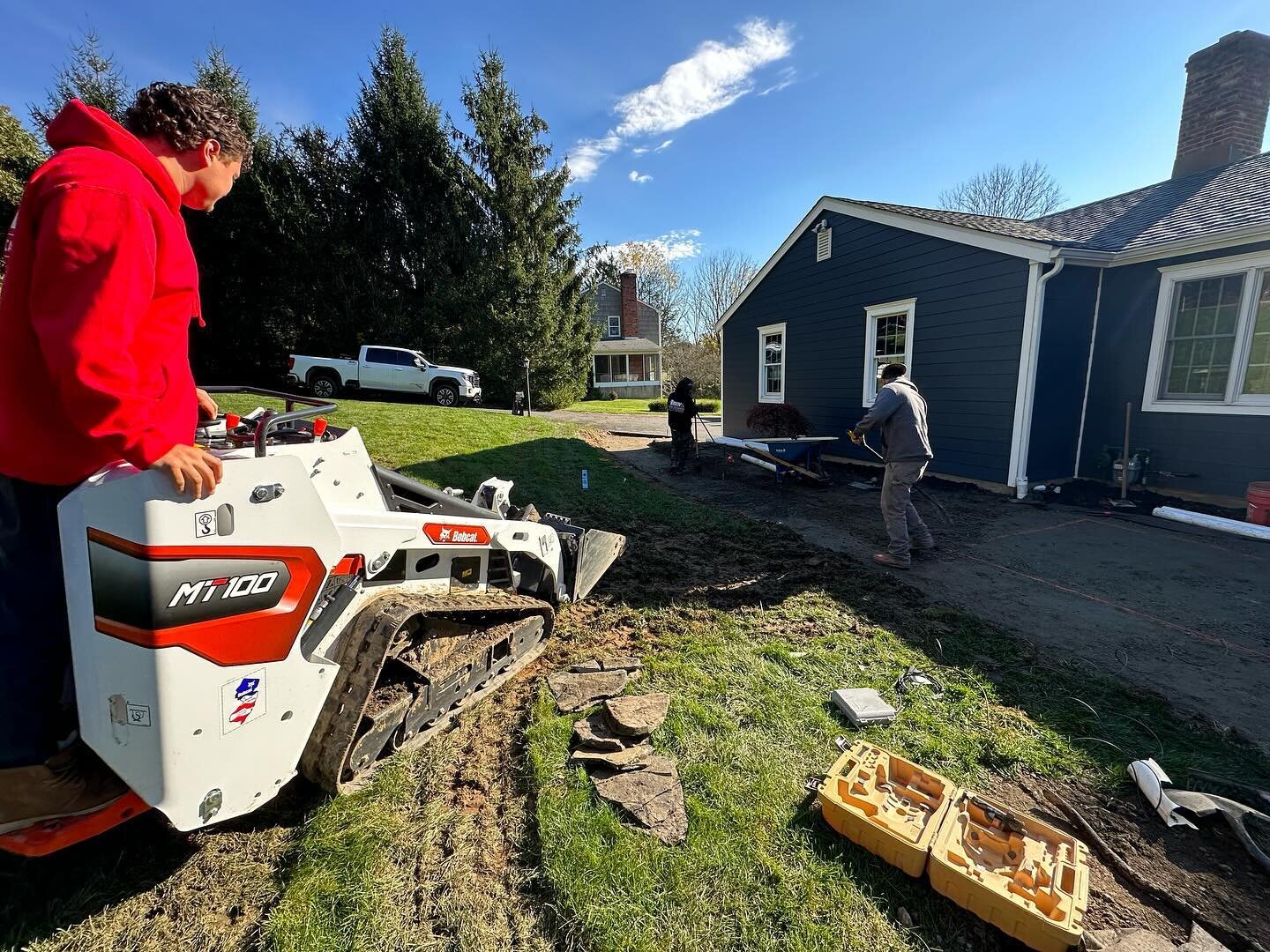Exciting things are happening! One of our crews just kicked off a stunning walkway and drainage project this week! Stay tuned for the transformation! 🔨💧 Don't miss the progress &ndash; keep checking back for updates and the grand reveal! 

#Hardsca