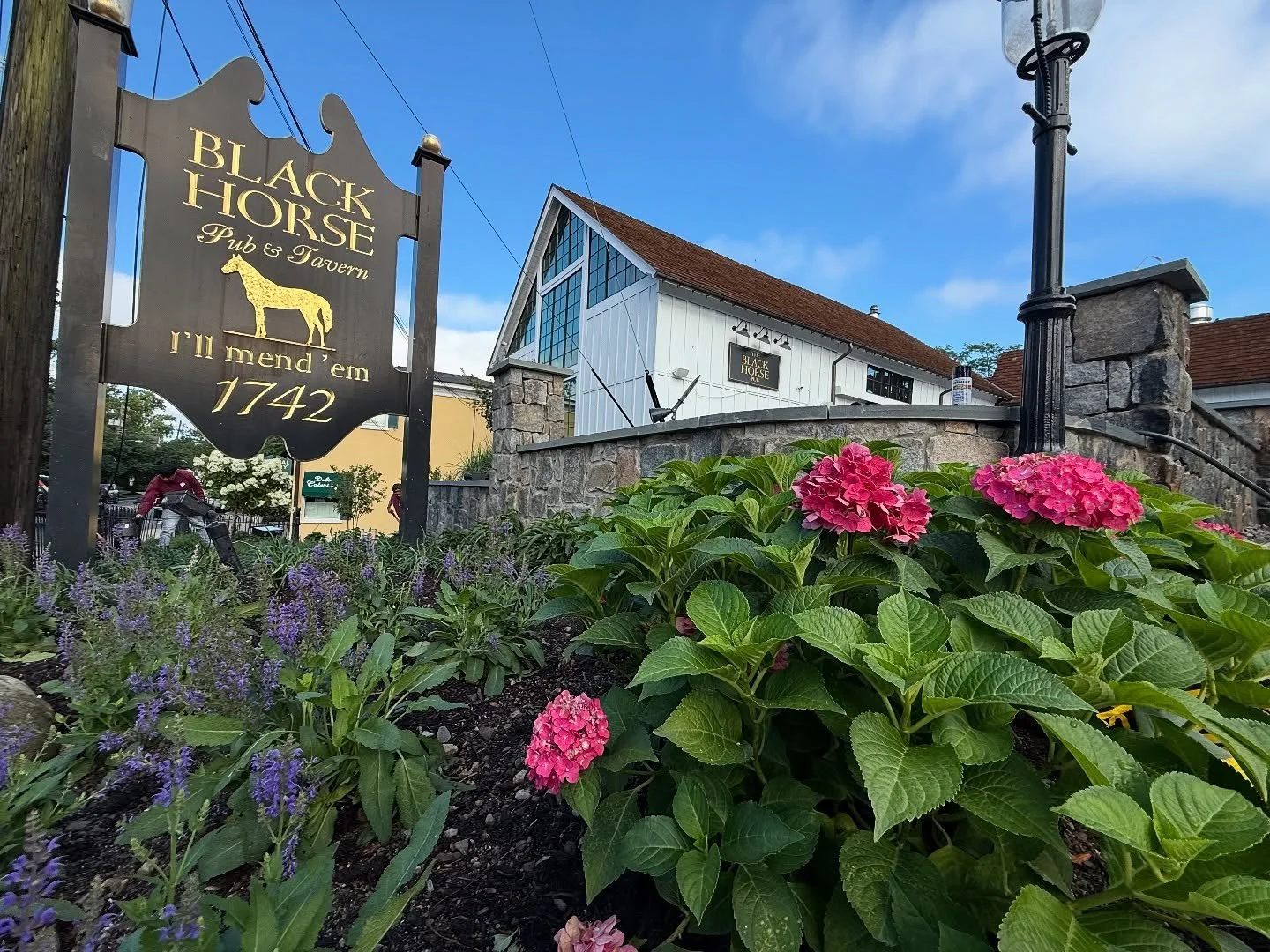👀 Sneak peek at our latest project at the Black Horse Pub in Mendham! 🍽️🌿 We&rsquo;re bringing the outdoor dining space to life &mdash; from patios and retaining walls to fresh landscaping and plantings 🧱🌱. It&rsquo;s been a cool project to be a
