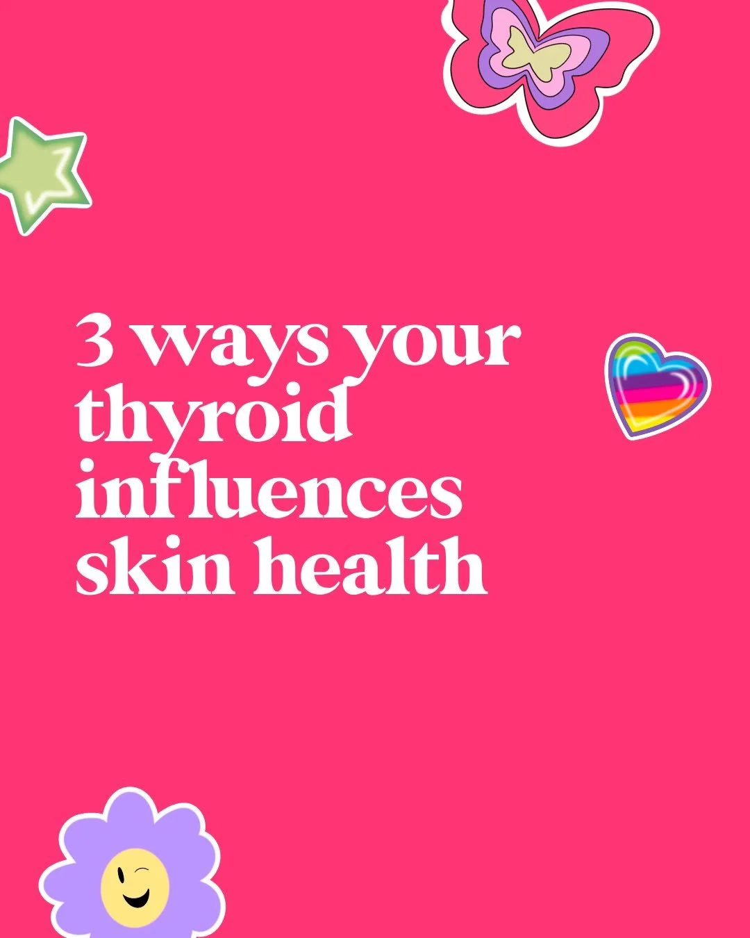 Acne, eczema, hives, psoriasis? 👀

Poor thyroid function could be a part of the picture! 

Swipe through to learn how your thyroid influences your skin health. 👉

In case you&rsquo;re new here, I&rsquo;m a functional dietitian specializing in a roo