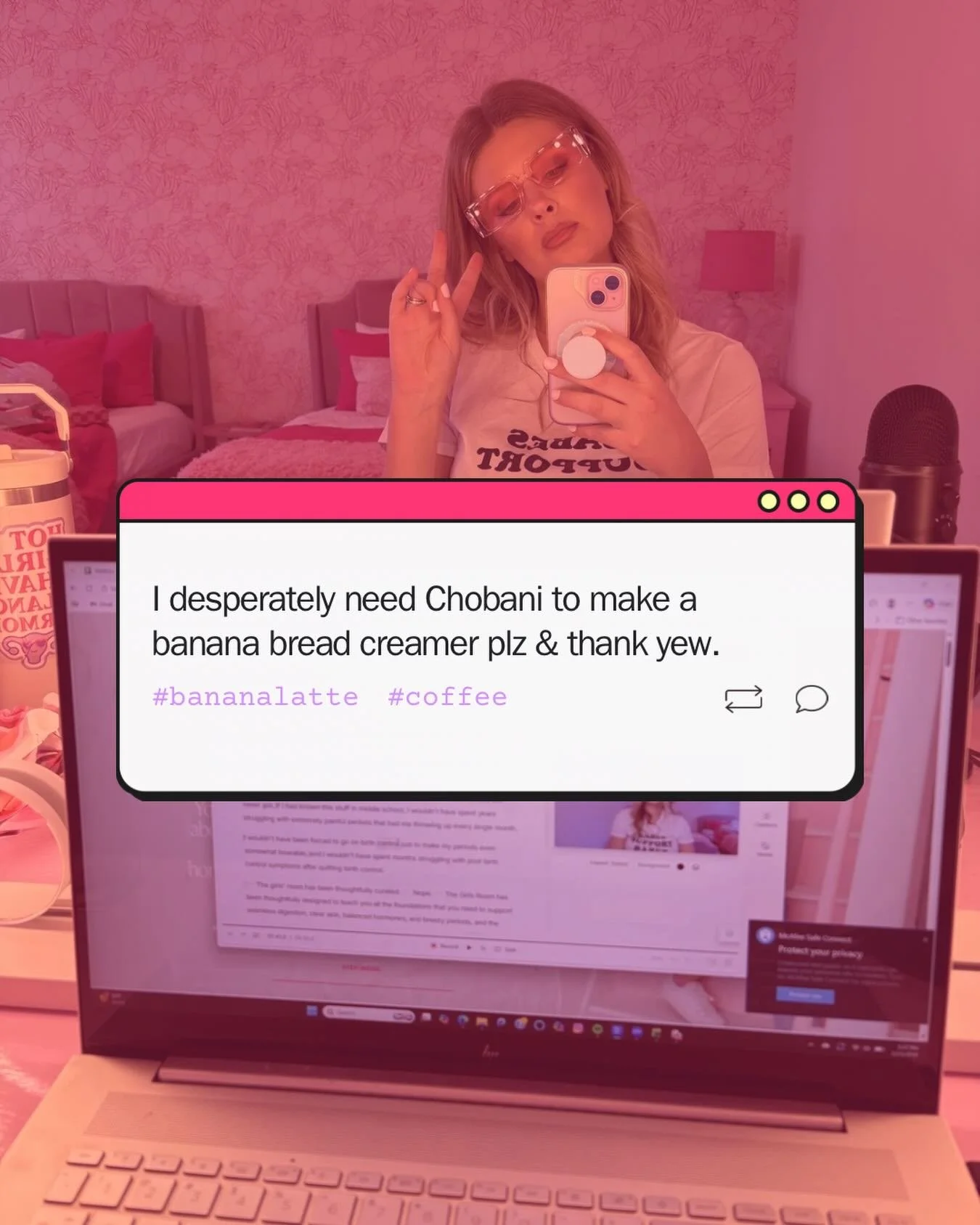 If you&rsquo;re team banana bread latte, share &amp; tag @chobani so we can make this happen! 💪🙌

In the meantime, I&rsquo;ll be ordering my makeshift banana latte from Starbucks as my occasional fancy lil treat 😏

Grande Iced Banana Latte:
☕️ Who