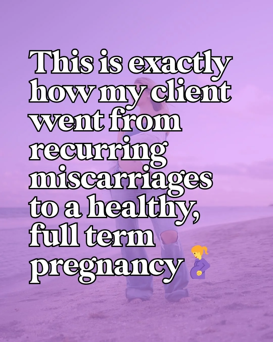I&rsquo;m looking for 5 women who want to get pregnant (&amp; stay pregnant) in 2026 and want personalized support. DM me &ldquo;FERTILE&rdquo; to see how we can work together. 

When you can get pregnant... but you can&rsquo;t stay pregnant 💔

This