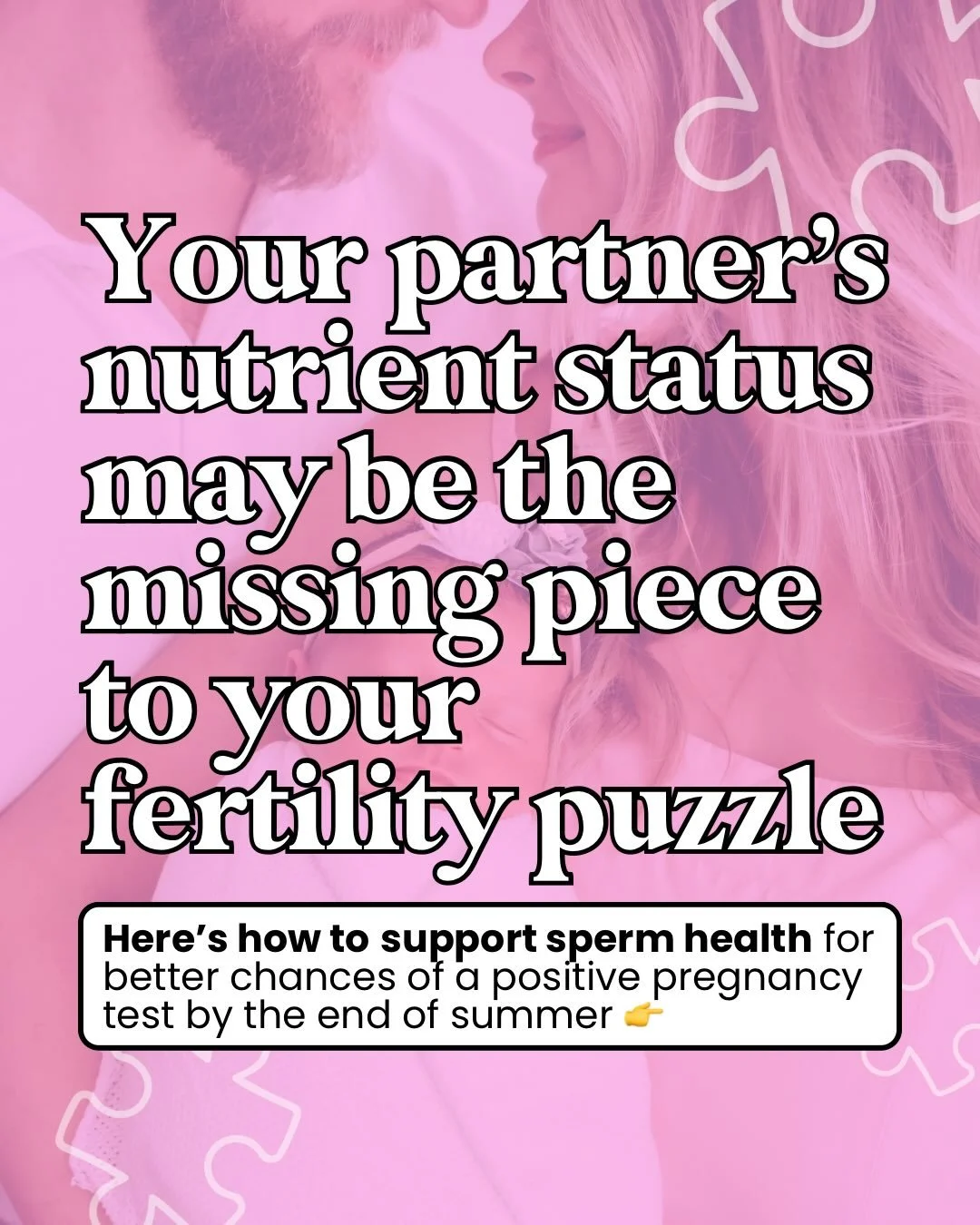 Male factors contribute to around 40% of fertility struggles&hellip; 

yet many couples go months (or years) without ever evaluating sperm quality or nutrient status 

Sperm health is heavily influenced by:
➡️ nutrient deficiencies
➡️ inflammation + 