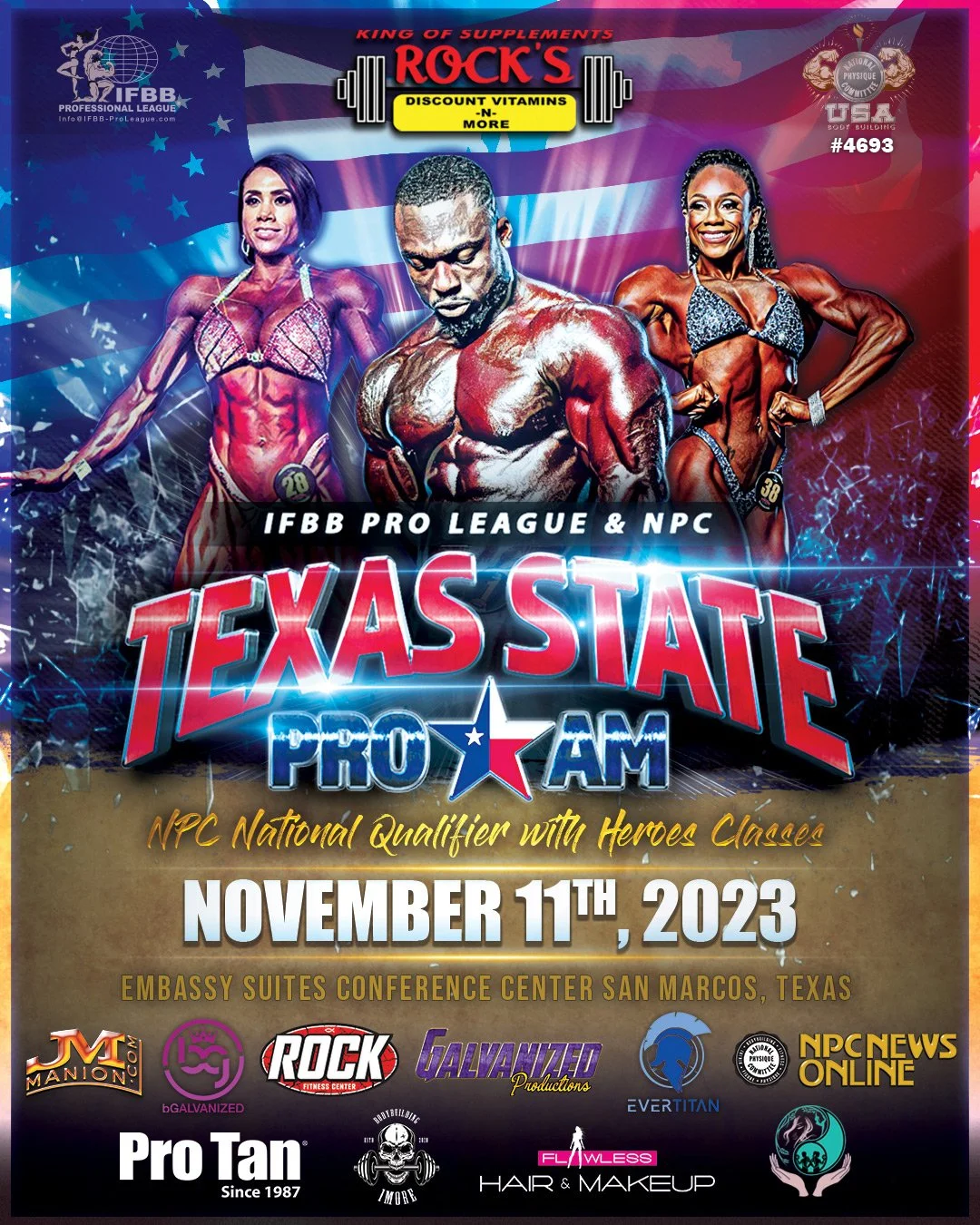 IFBB PRO LEAGUE & NPC TEXAS STATE , BATTLE UP MEDIA, TEXAS BODYBUILDING