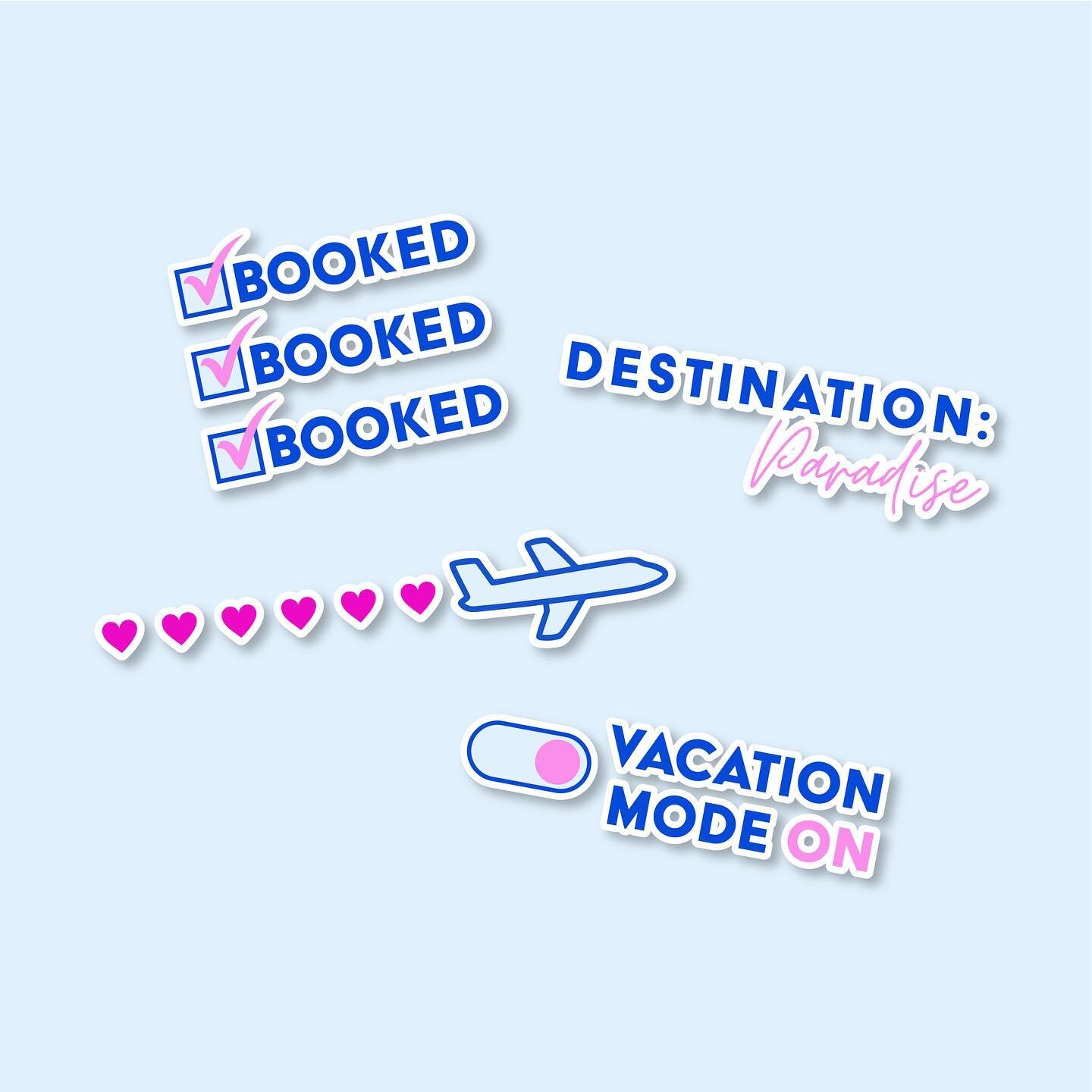 Made some fun little GIFs/stickers for @nicolaandcompany ✈️