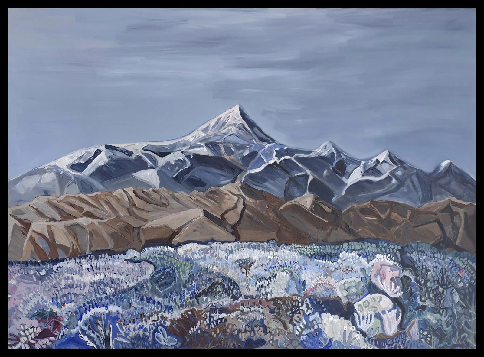 Katie Robinson - "Winter Ascent " - Acrylic on canvas - 122cm x 87cm - $2195