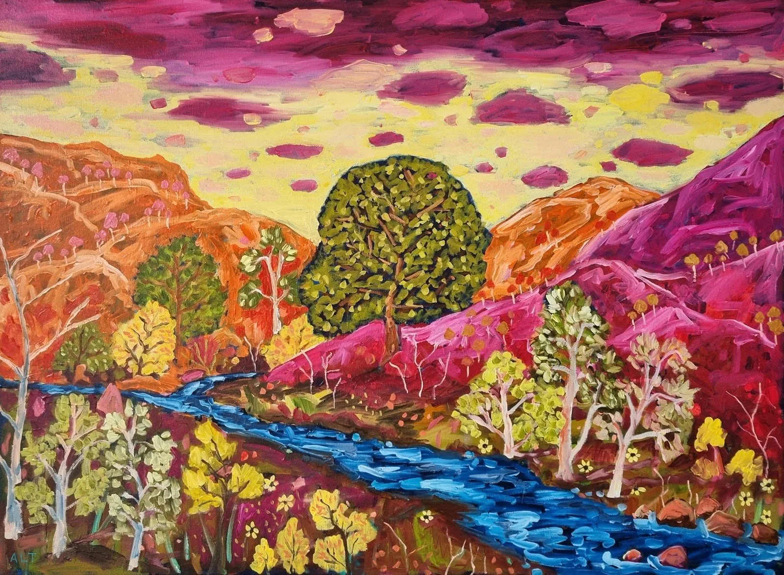 Amber Timpany - "Somewhere Around There - Wanaka " - Oil - 70cm x 95cm - $1500
