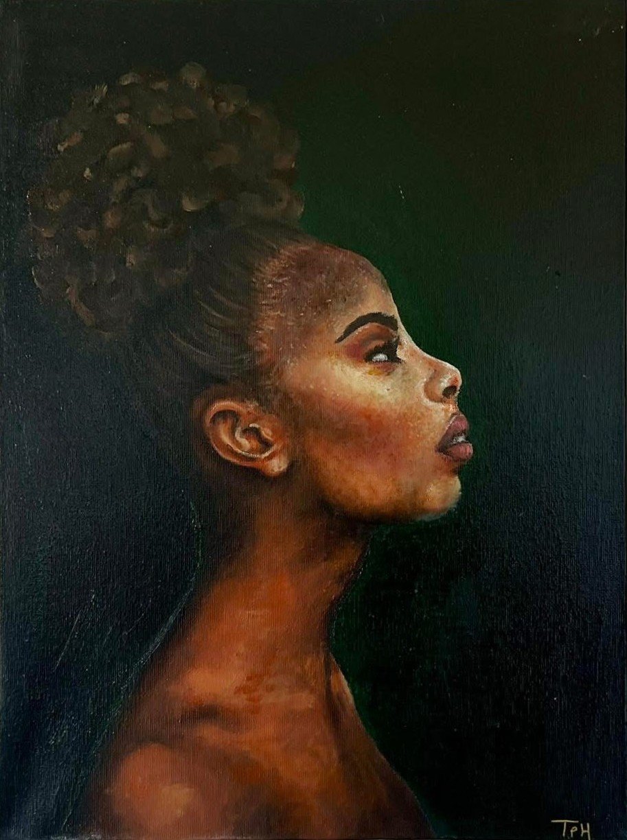 Trinity Peirson-Harrrop - "She is Grace" - Oil on Canvas - 30 x 40cm - $600