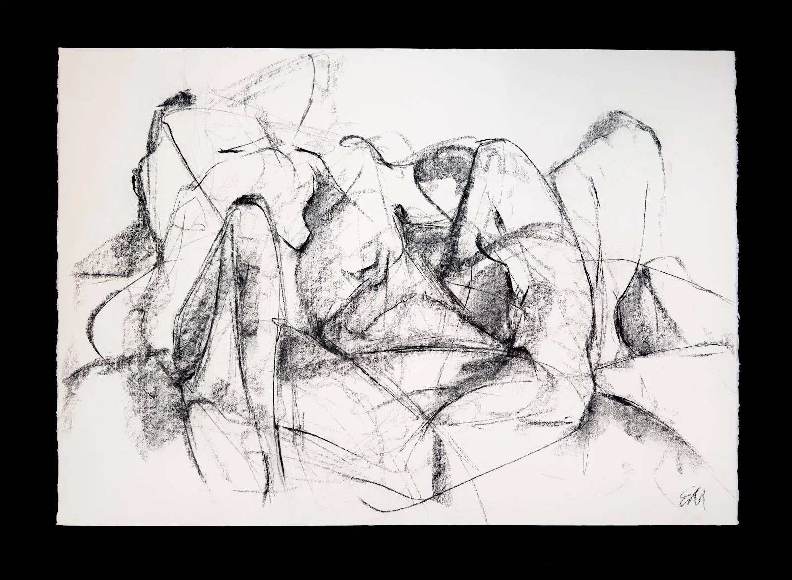 Elspeth	Macdonald - "A Part of Something" - Charcoal on 100% Cotton Paper - 50cm x 70cm - $1450